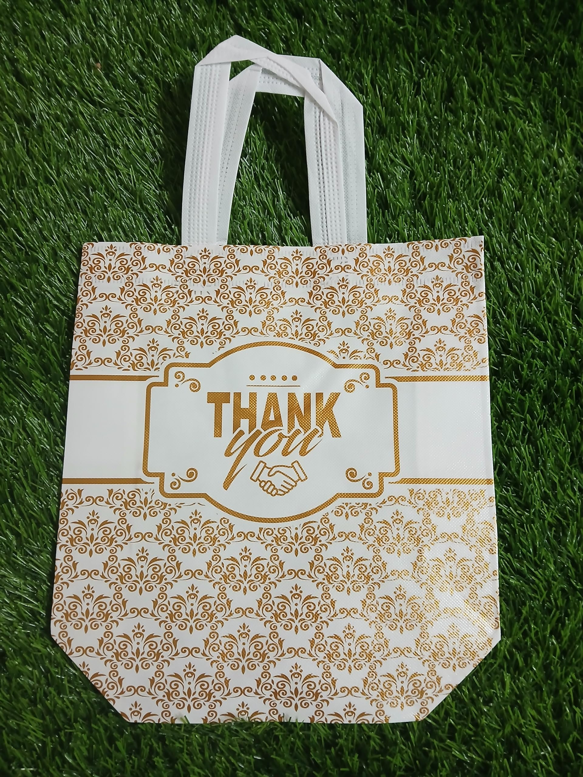 Return Gift bags|Thank you Bags|Thamboolam Bags|wedding party return gift bags|Medium size|Pack of 25|white-image-36