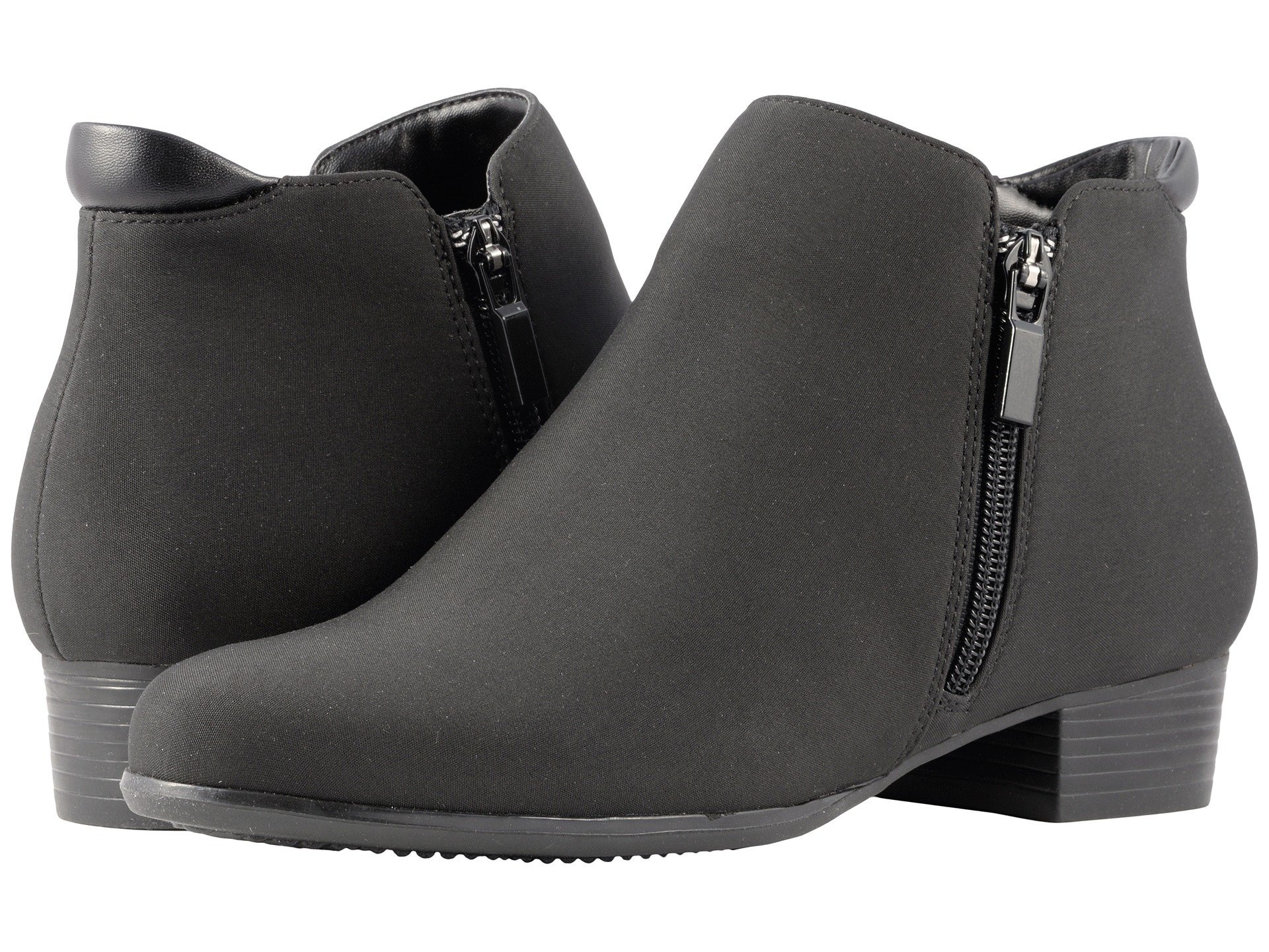 Trotters Women's Major Ankle Bootie, Black Microfiber, 12 Narrow