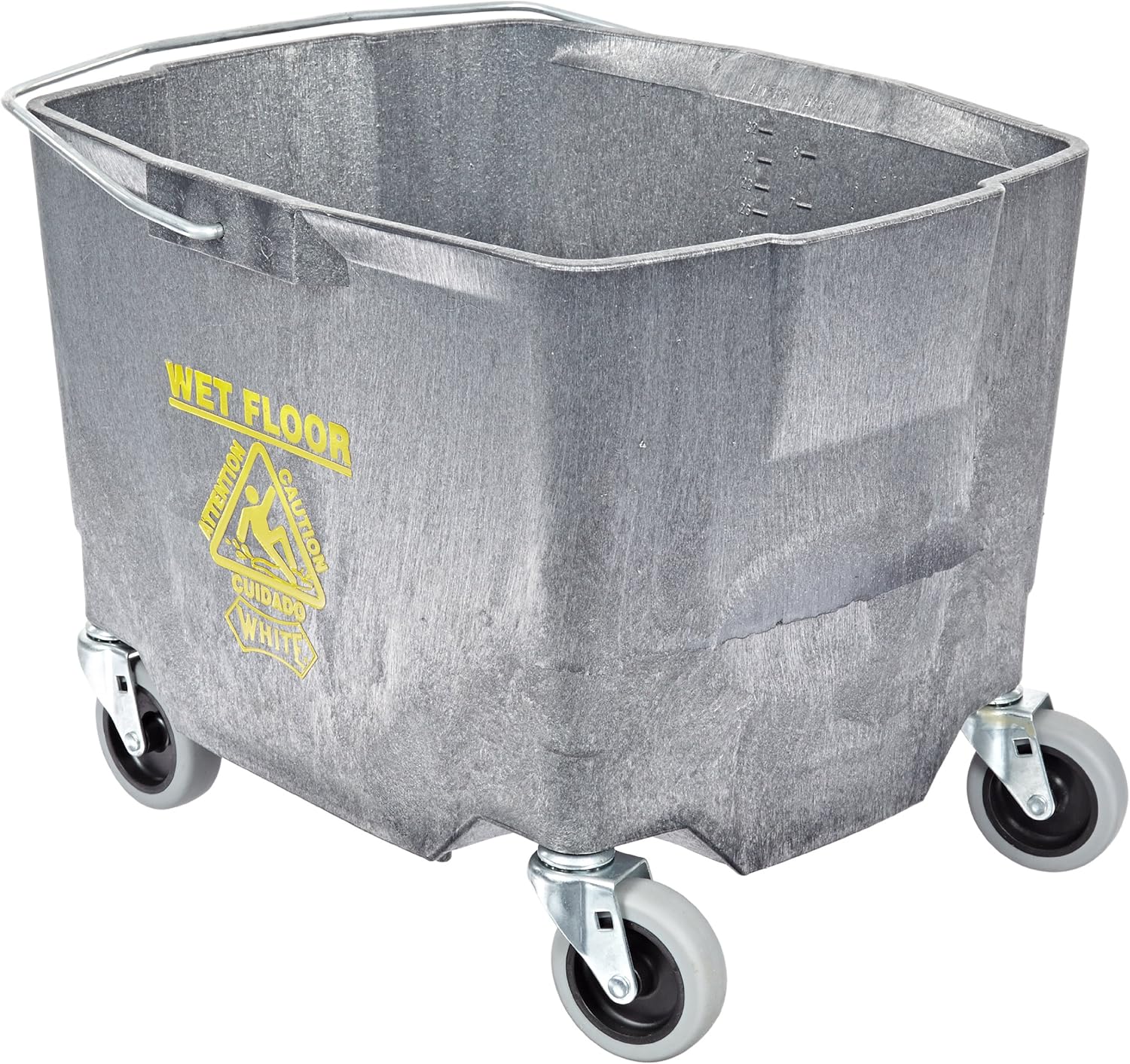 Impact 26353G Polyethylene Mop Bucket with 3" Casters, 2635 qt Capacity, 183/8" Length x 15