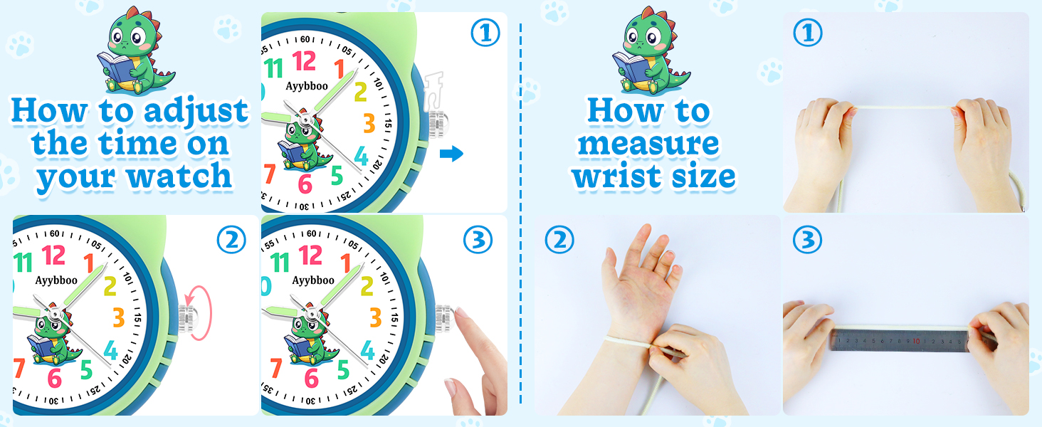 Amazon.com: Ayybboo Cat Analog Watch for Girls Boys Toddler