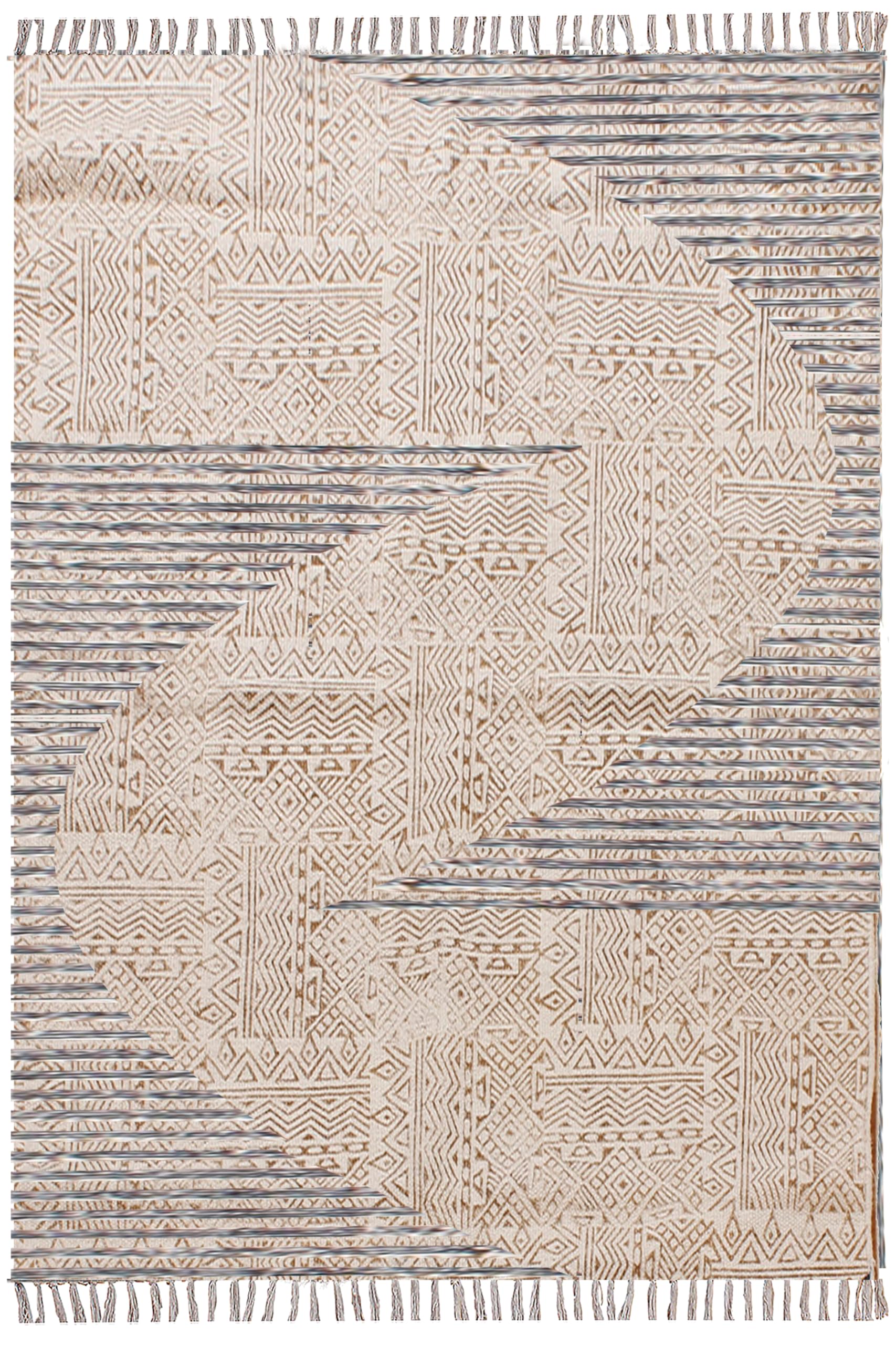 Tapis de couloir lavable en coton rayé Kilim pour cuisine et escalier facile à nettoyer
