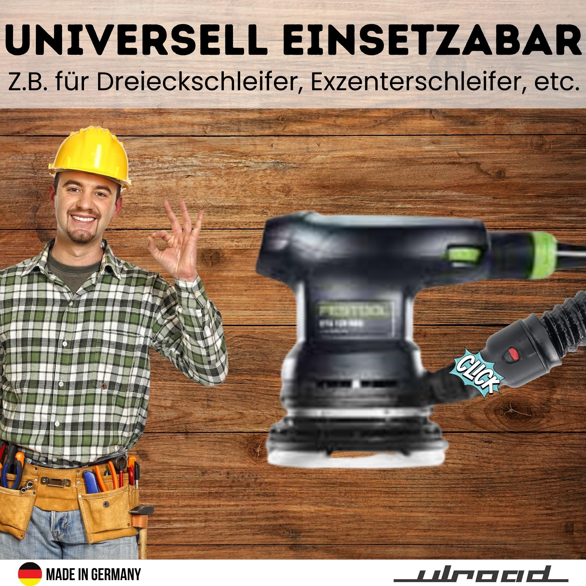 Compatible avec Bosch Click and Clean - Adaptateur pour scie Festool D27 - Ponceuse excentrique - Accessoire d'aspiration C35