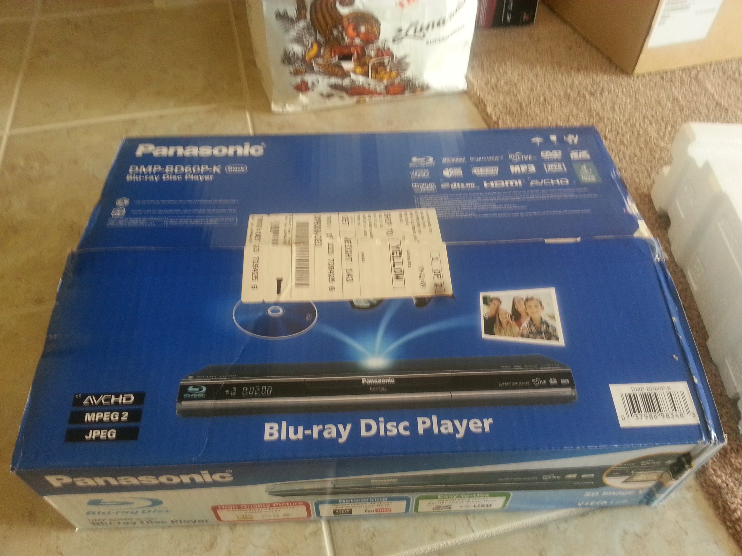Panasonic DMP-BD60 - Blu-Ray players (1.3a, BD-ROM, CD, CD-R, DVD