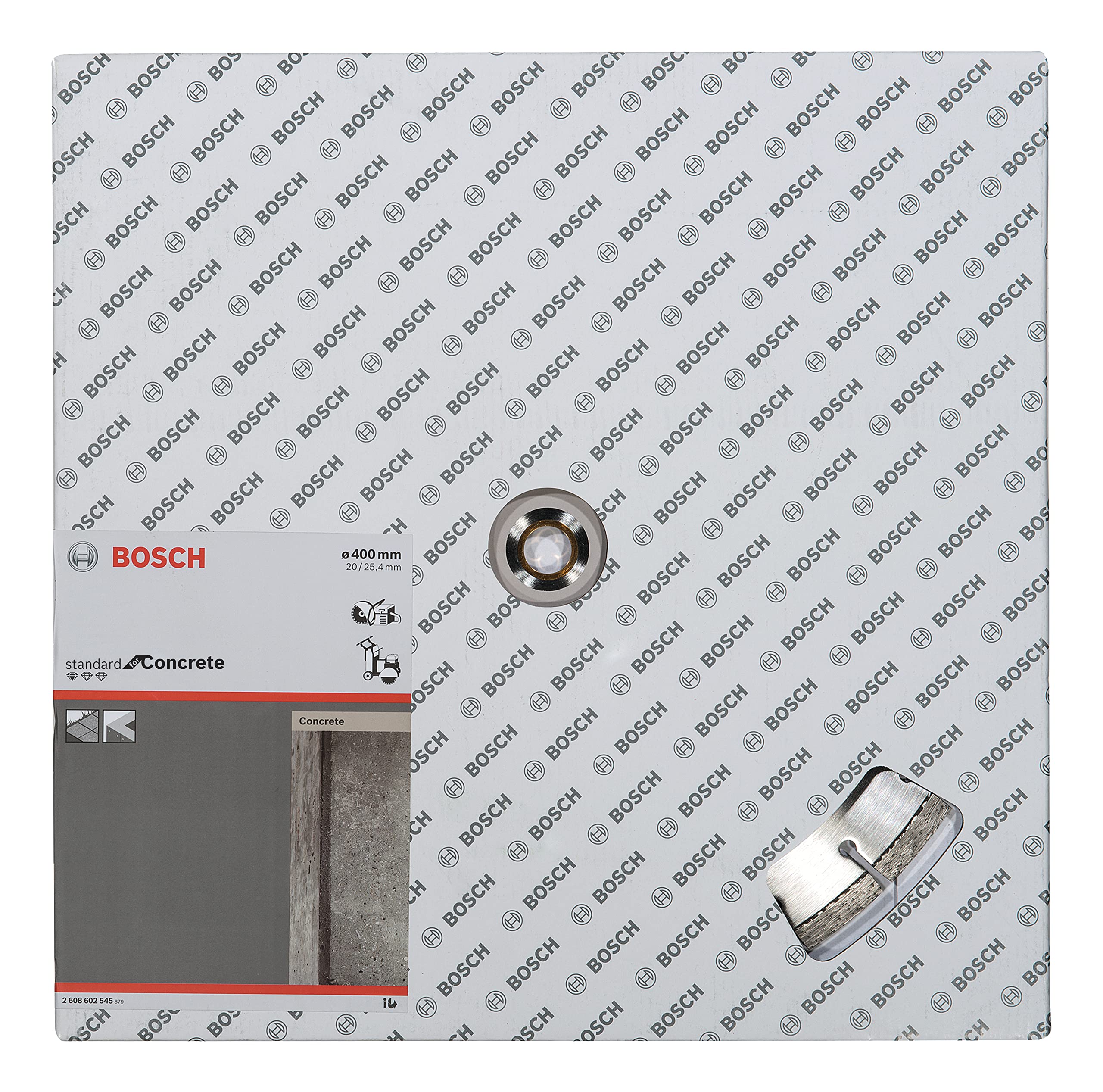 Bosch Professional 1 x Disco Tronzador de Diamante Standard for Concrete, para Hormigón, Hormigón Poroso, Ø 400 x 20/25.40 x 3.2 x 10 mm, Accesorios para Sierras de Mesa, Sierras a Gasolina