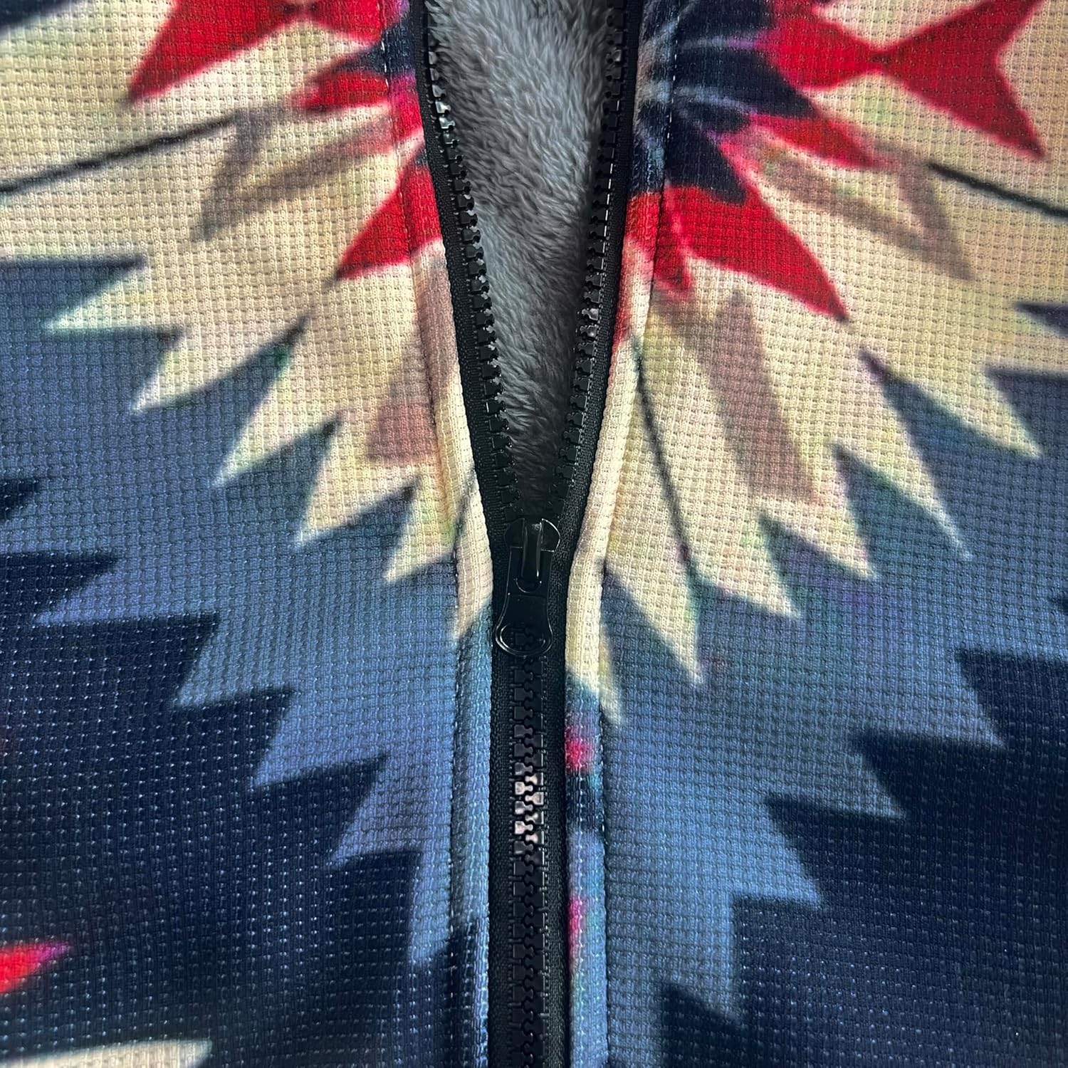 Men's Long Cardigan Hoodies Aztec Cowboys Hooded Jackets Zip up Western Fleece Winter Coats with Pockets - Image 4