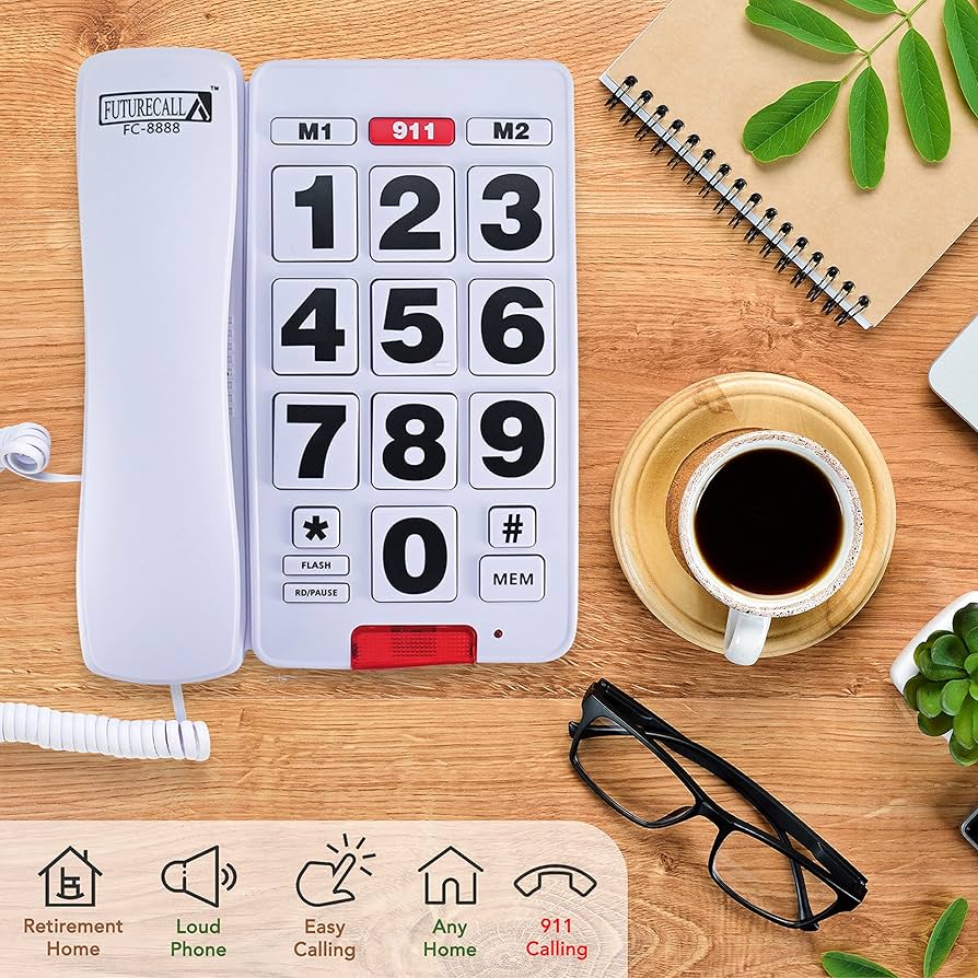 Amazon.com : Future Call FC-8888 Big Button Phone for