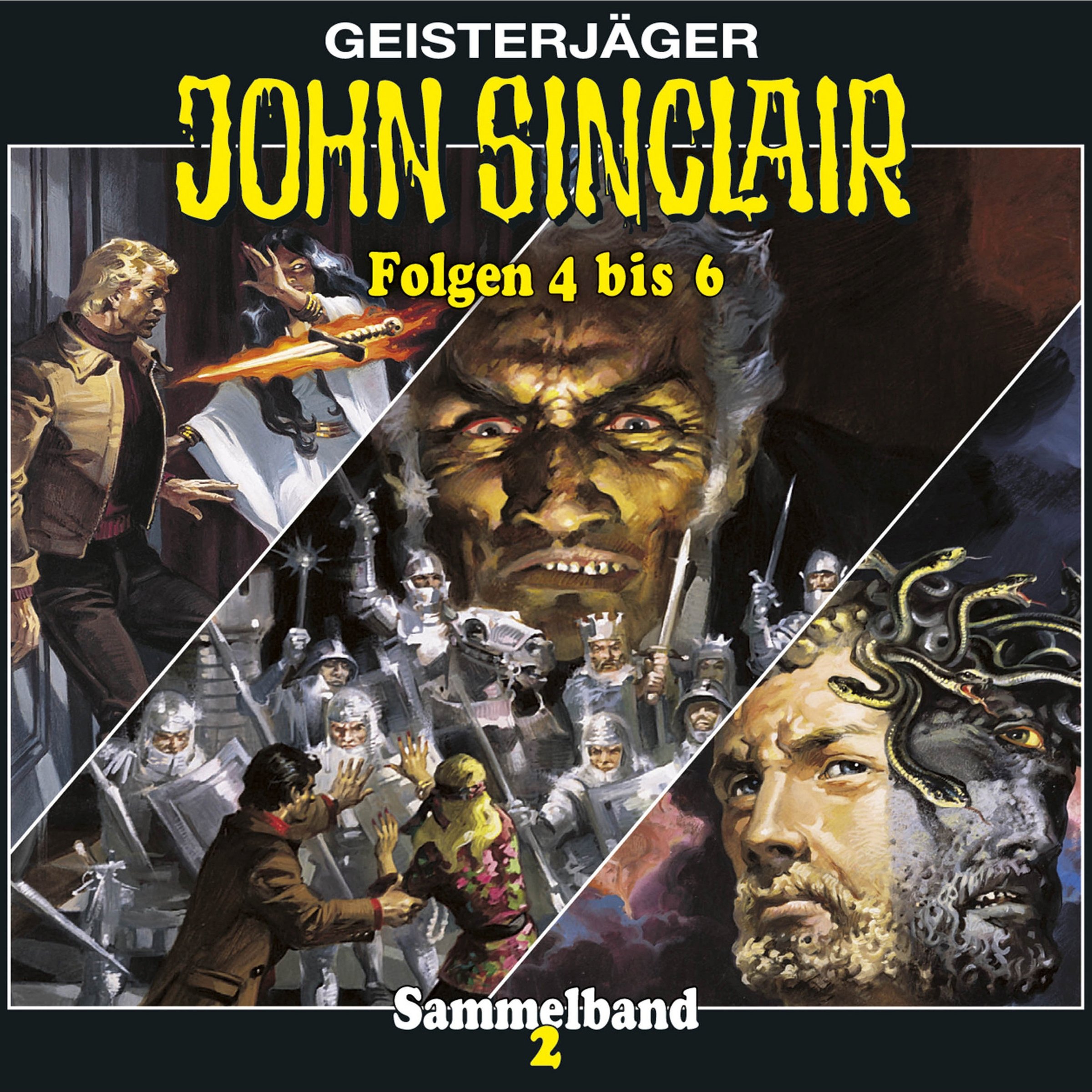 Cover art for Damona - Dienerin des Satans / Der Mörder mit dem Janus-Kopf / Schach mit dem Dämon
