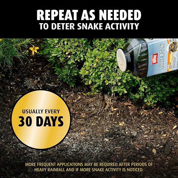 Ortho Snake B Gon1 Repellent Granules, Snake Repellent for Yard - No-Stink Formula, Covers Up to 1,440 sq. ft., 2 lbs.
