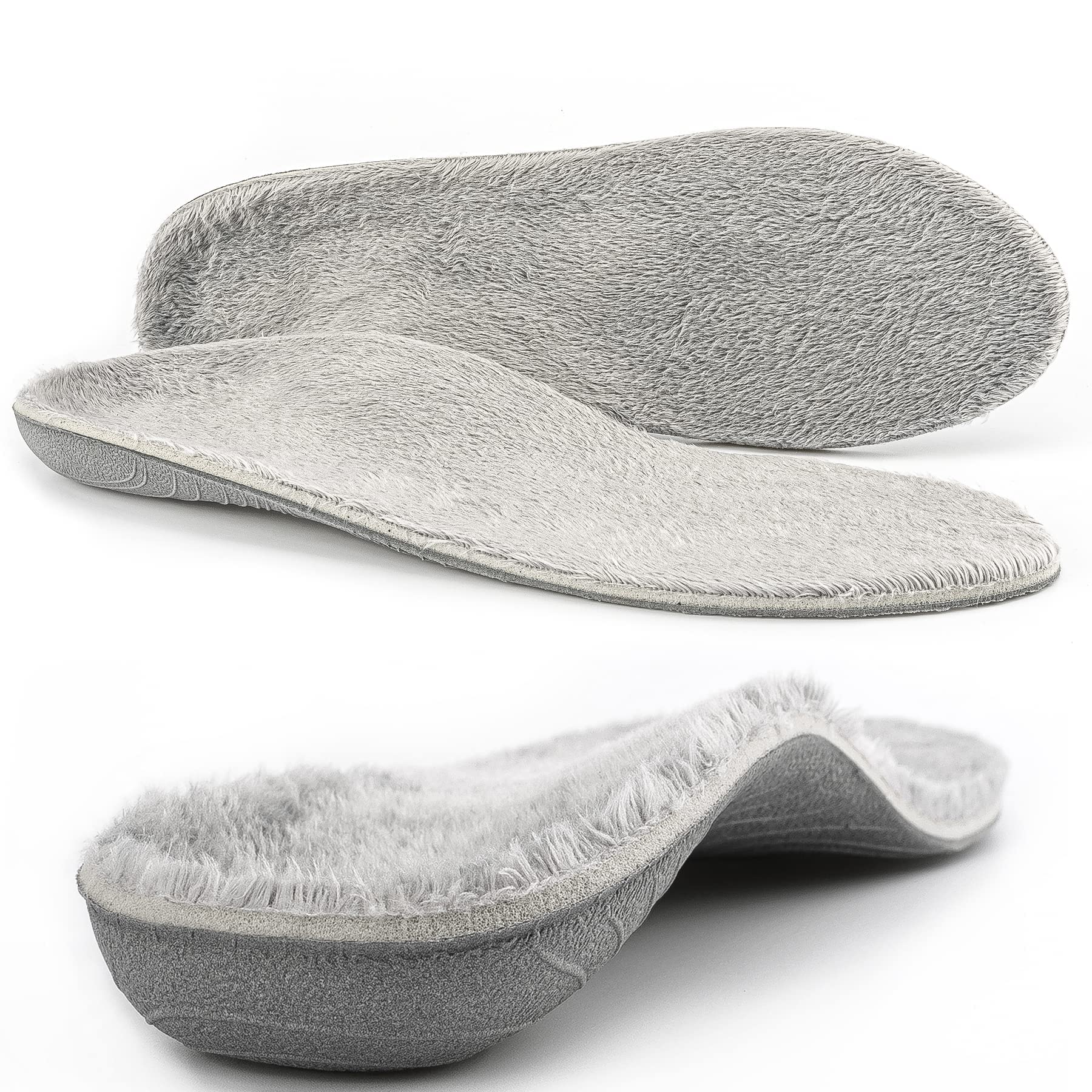 210lbs+ Winter Wool Warm Insole Plantar Fasciitis Pain Relief Men Arch Support Orthotic Insert Flat Feet Women, Heel Spur Relief Work Boot Shoes Insole Standing All Day Size 5, 240MM