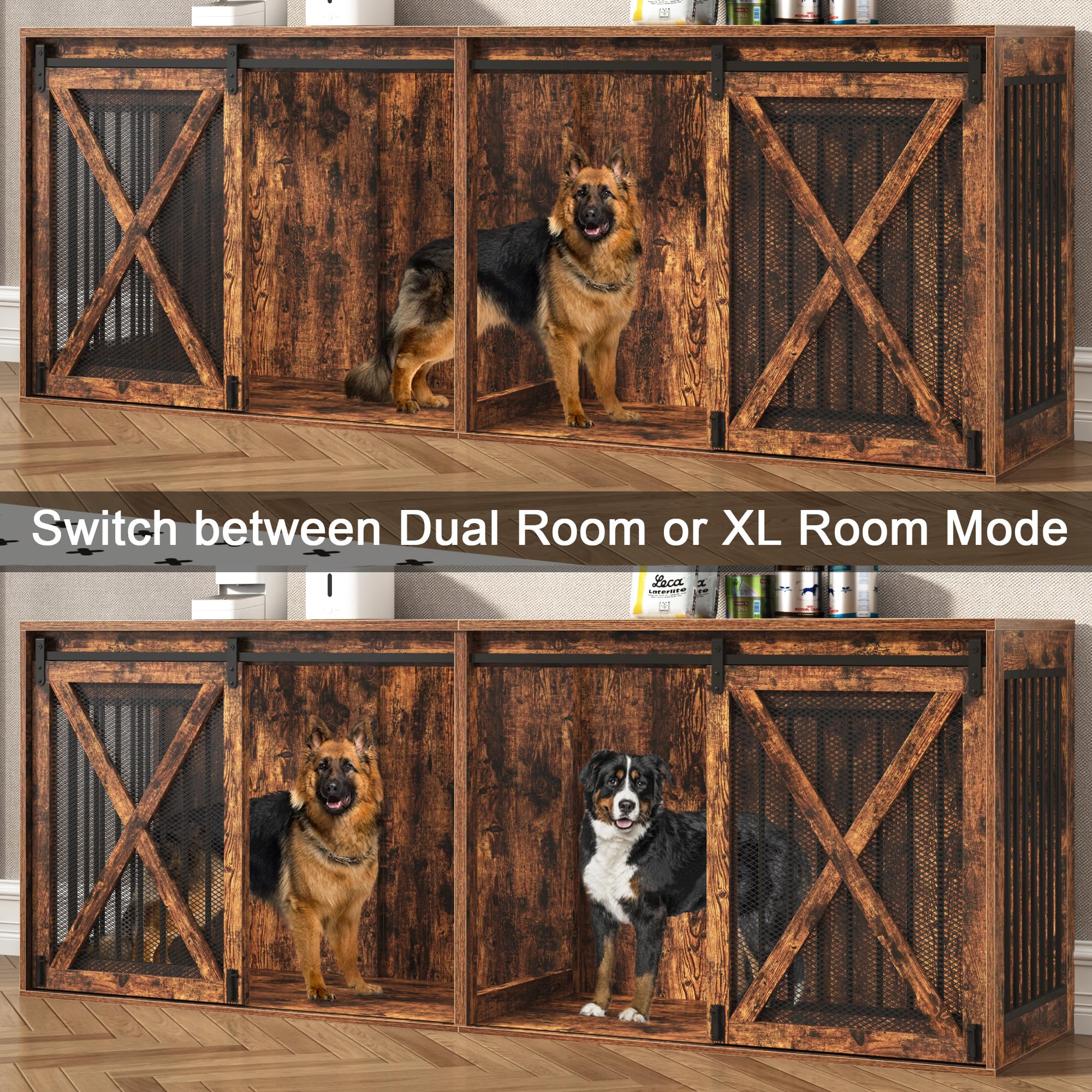 Amazon.com: Nordee Axio 94.5 inch XXXL Double Dog Crate Furniture