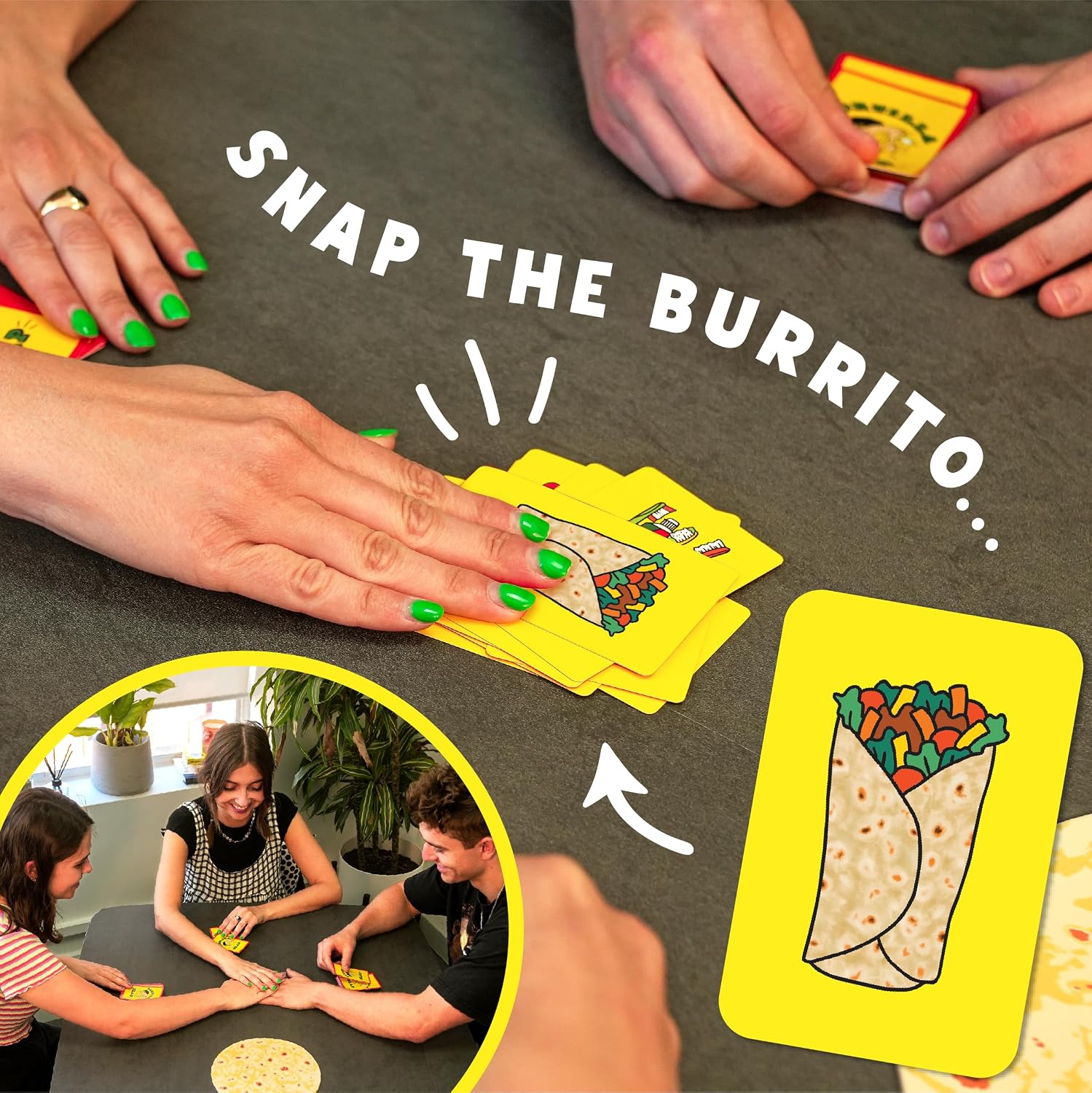 Lucky Egg Exciting Tortilla Slap Family Game - Fun Family Games for 6+ Year Olds, 2-8 Players - Party Games for Adults & Kids - Perfect for Indoor & Outdoor Games Nights, Games Kids, Funny Games