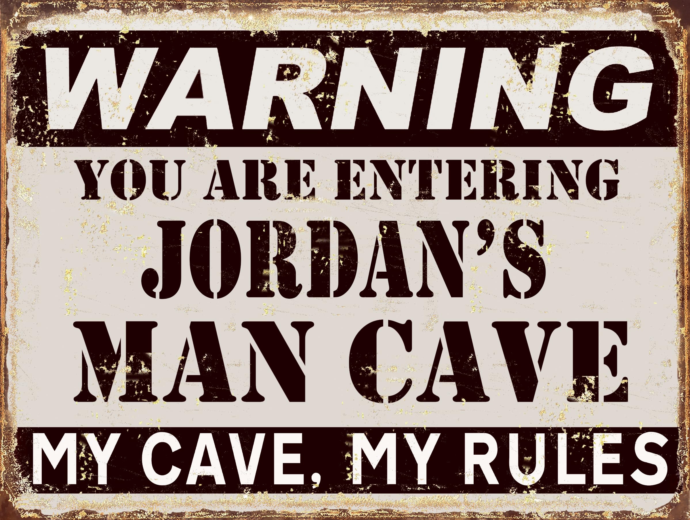 Man Cave metal retro sign (Jordan's)