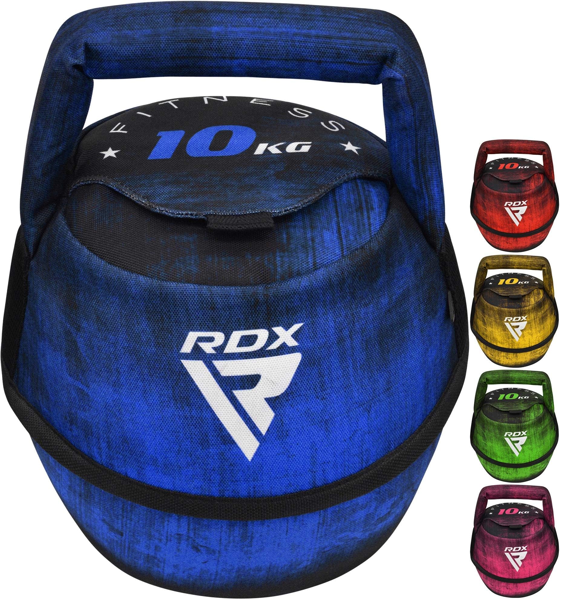 RDX Kettlebell Weights Sandbag with Handle, Fitness Strength Training Weight Lifting Bodybuilding Cardio Workout Swings Squats Snatch Deadlift Thruster Available In 4 6 8 10 KG, Home Gym Men Women