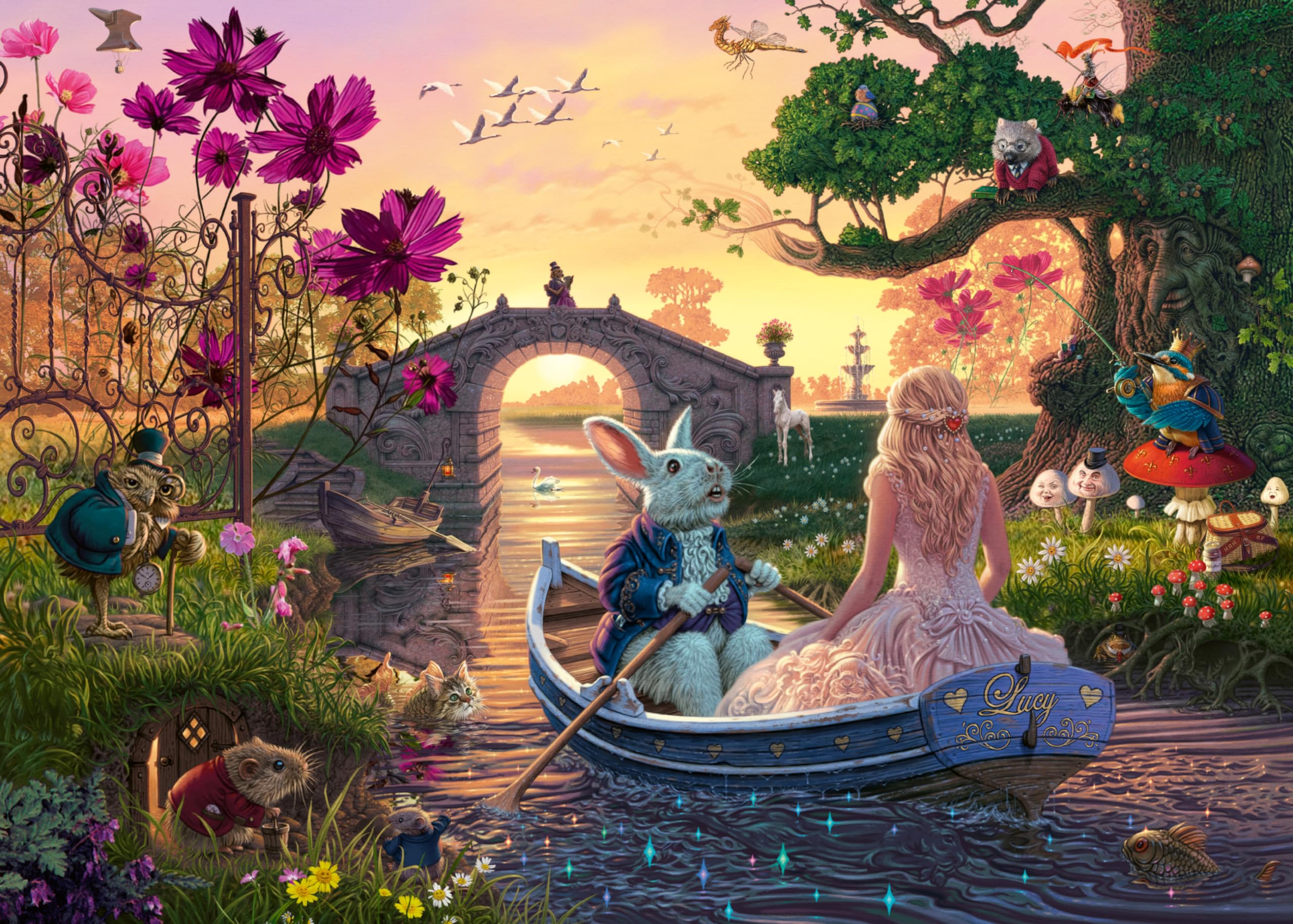 Ravensburger - Puzzle 1000 pièces - Le Pays des Merveilles