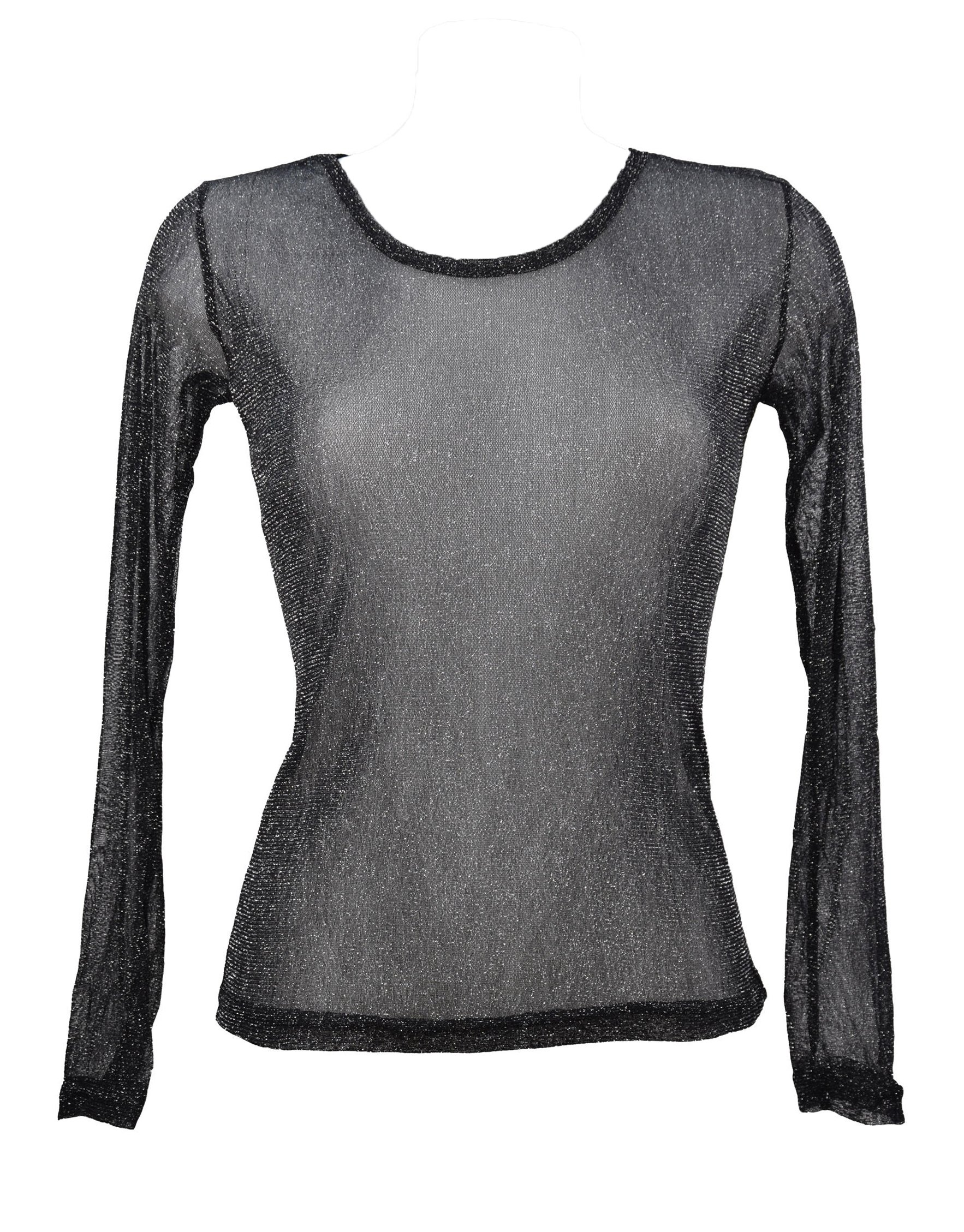 Miss RougeShiny Glitter Voile T-Shirt