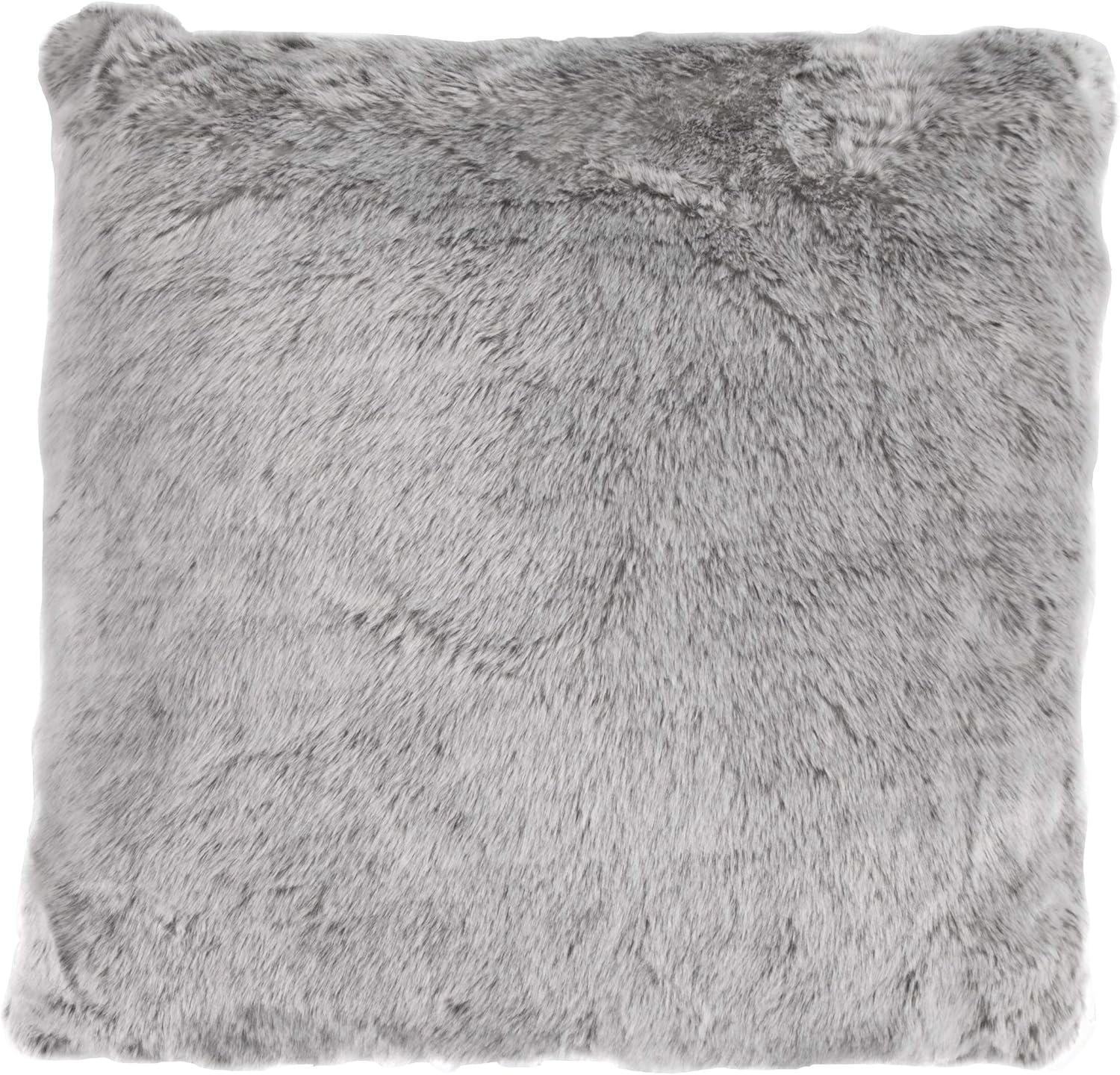 HiEnd Accents Faux Mink Fur Oversized Throw Pillow, 22x22 inch, Soft Cozy Fluffy Fuzzy Luxury Decorative Pillow, Cabin Lodge Rustic Style