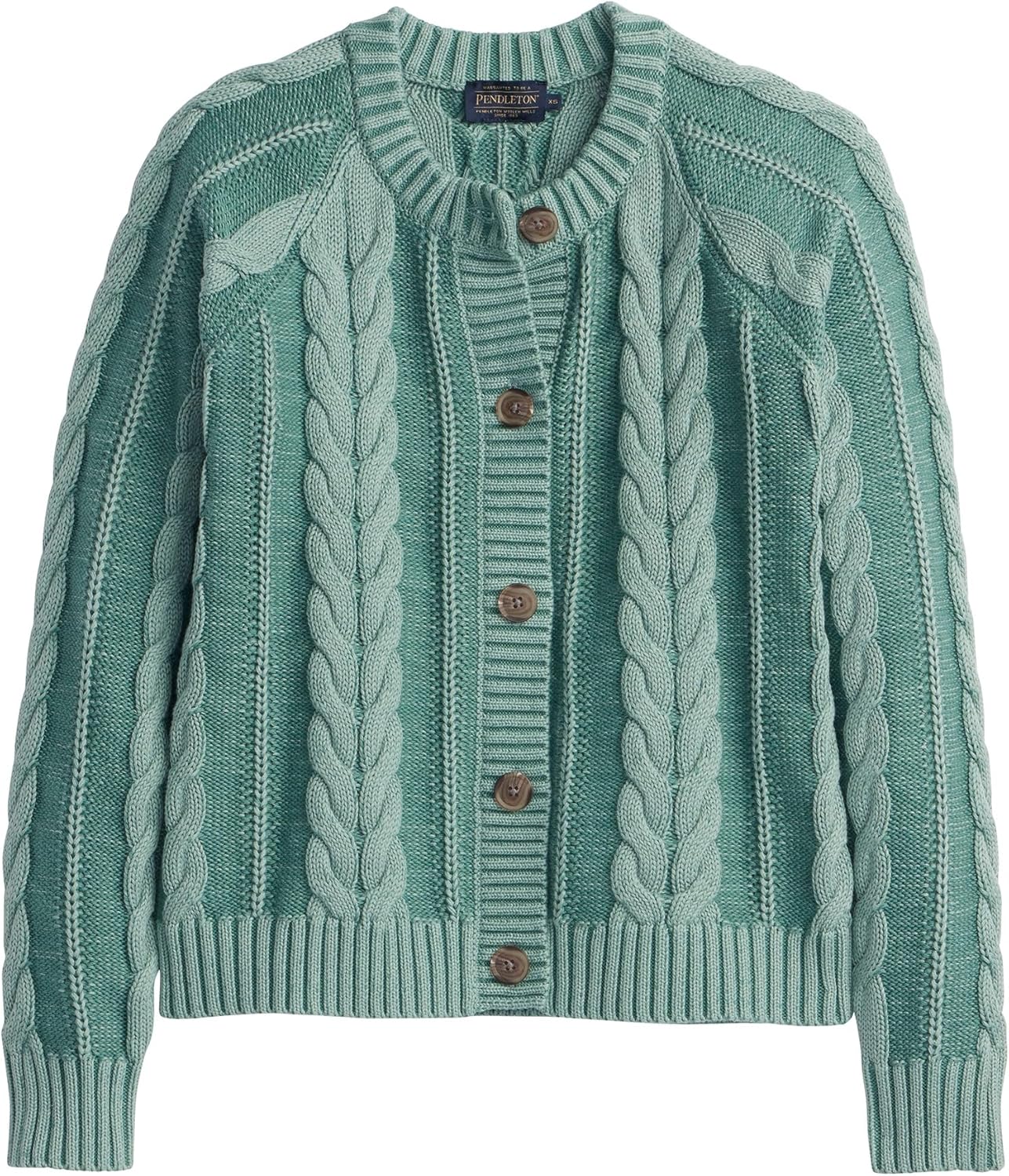 Pendleton Women's Cotton Cable Cardigan
