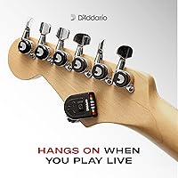Vista 4 de D'Addario Afinador de Guitarra - Afinador Micro para Diapasón - Afinador para Guitarra Acústica, Guitarra Eléctrica, Bajo, Mandolina, Banjo, Ukelele