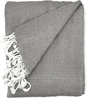 Cardenal Textil - Foulard Multiusos Peñíscola, Plaid para Cama, Manta para Cama, Cubre Sofá, Marrón, 230 x 260 cm
