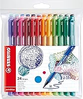 Vista 1 de STABILO Bolígrafo de escritura de punta de nailon pointMax - Cartera de 24 - Colores surtidos