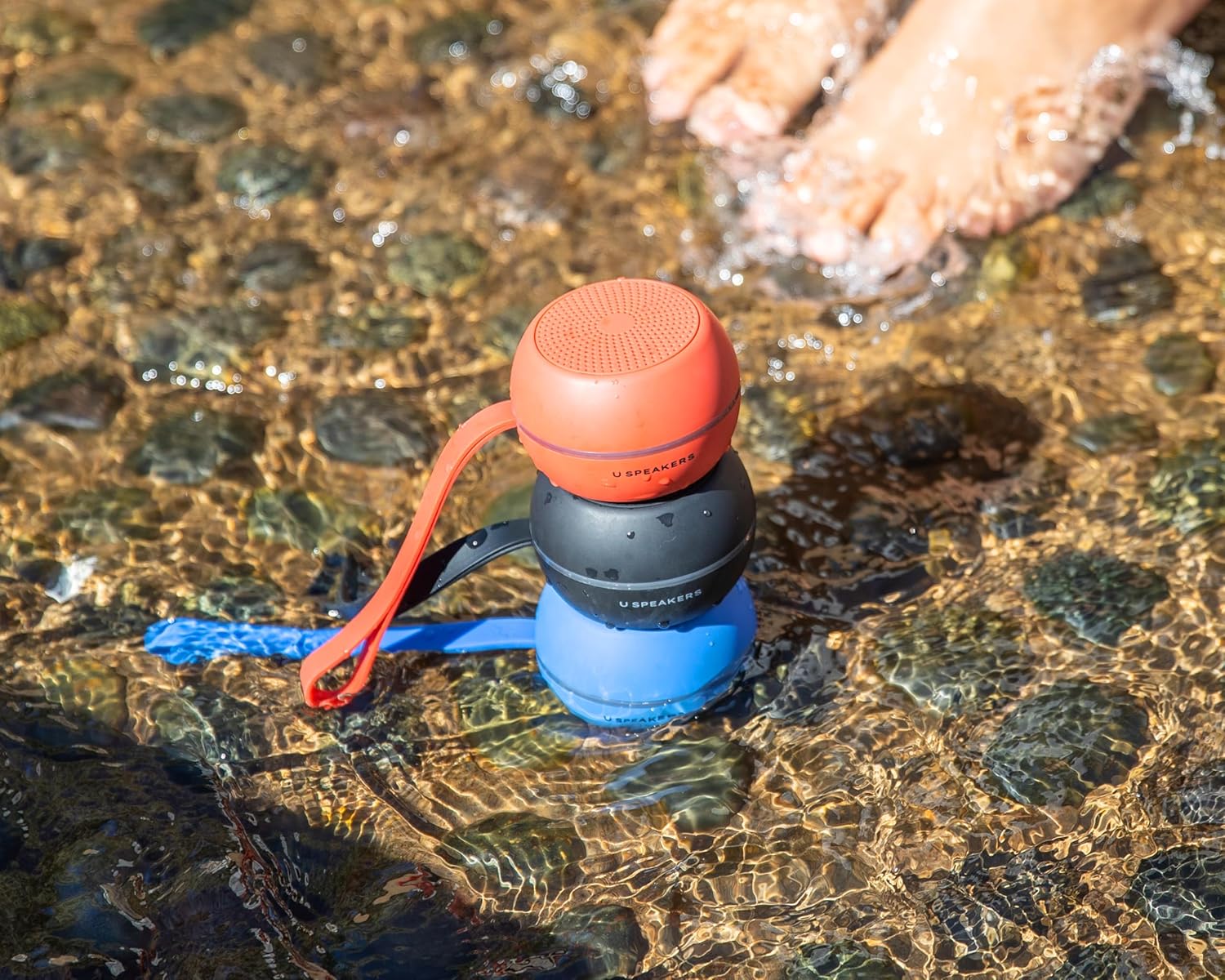 Fashionit U Hydro - Portable Bluetooth Speaker Waterproof IPX6 - Shower or Outdoor Speaker with 5.0 Wireless, High Definition Sound, 5Hr Battery Life for Beach, Pool, Hiking, Camping, Travel - Blue - Image 4