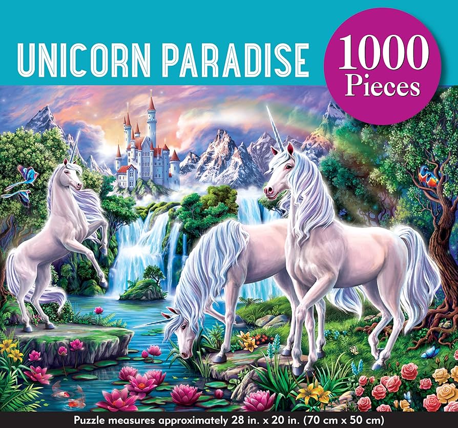 Amazon.com: PETER PAUPER PRESS Unicorn Paradise 1000 Piece Jigsaw