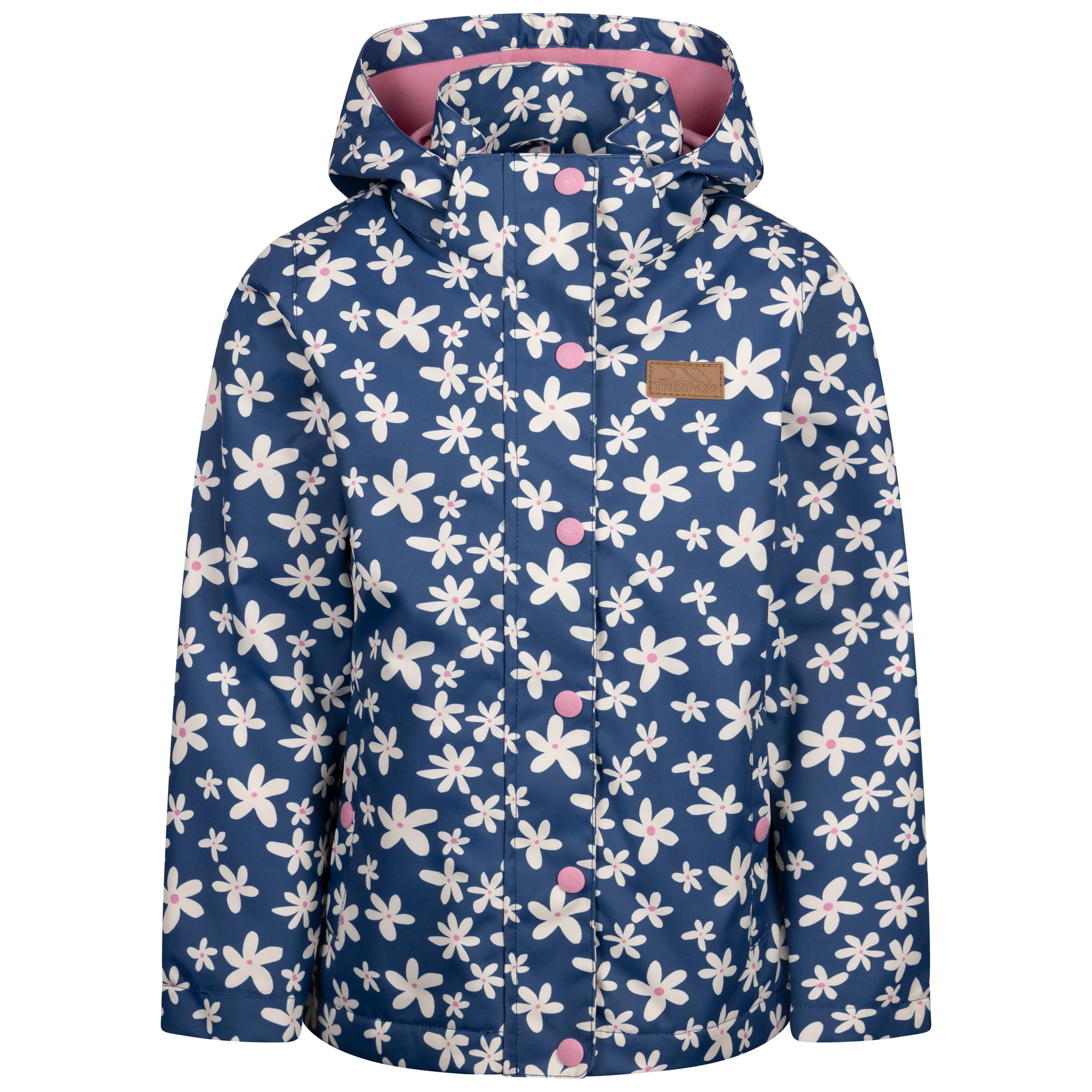 Trespass (11-12 Years, Bluetone) Girls Jacket Water Resistant Drippy
