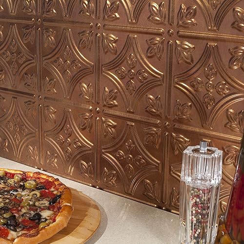 Miniatura 8 de FASÄDE Panel decorativo para salpicaduras de vinilo de estilo tradicional  patrón 1 en cachemira (muestra de 6 x 6 pulgadas)