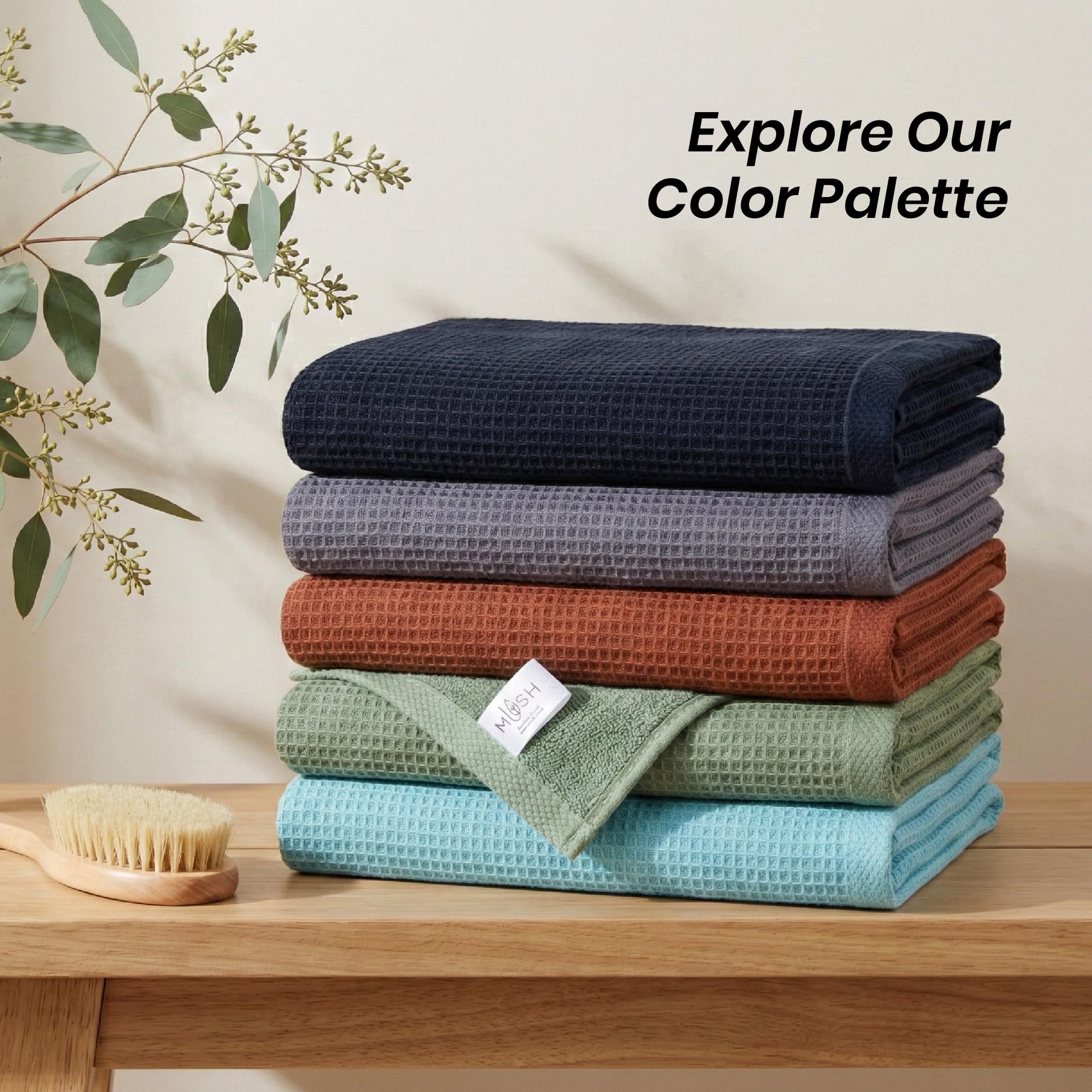 Mush Bamboo Bath Towels - Ultra Soft & Absorbent -5