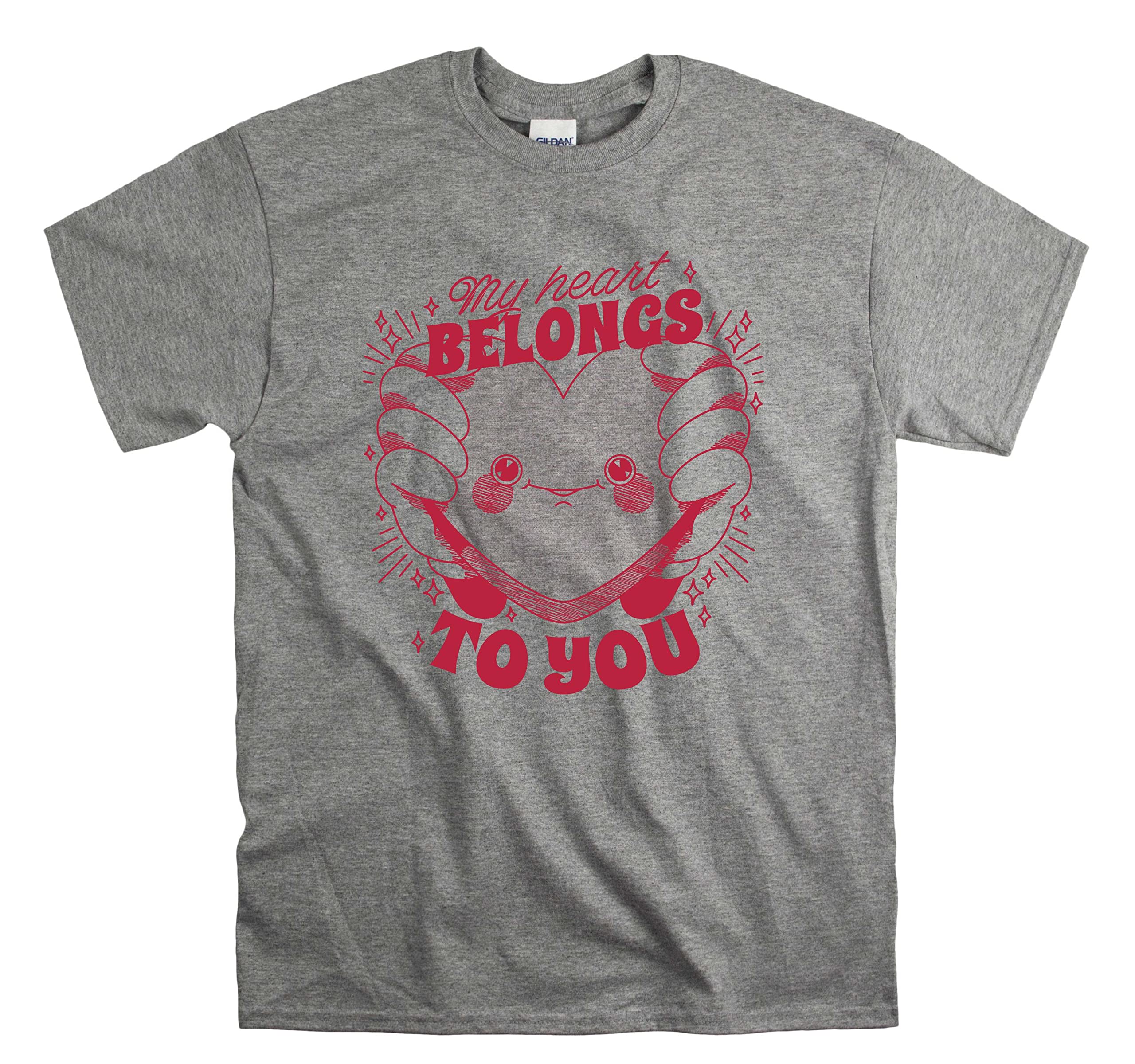 T-shirt My Heart Belongs to You L : style décontracté homme femme - 2
