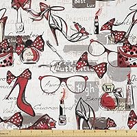 Vista 49 de Lunarable Tela suculenta de The Yard, flores en acuarela estilo pintura coloridas flores de primavera tema de jardinería, tela de microfibra