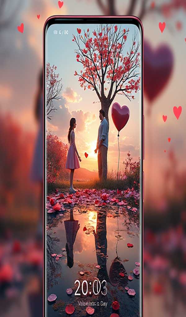 Valentine's Wallpapers - Love HD 4K Live Backgrounds Romance - App on