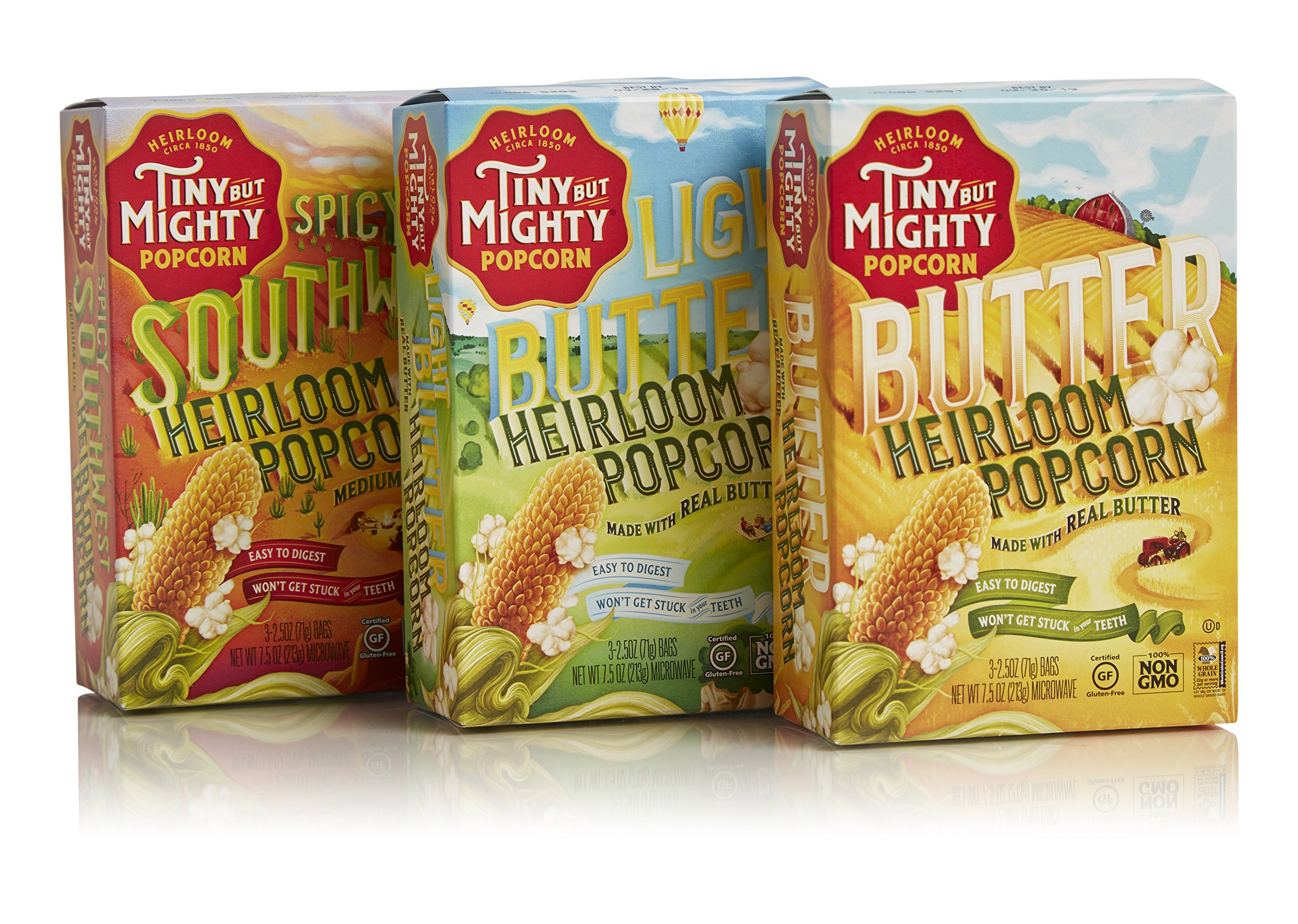 Buy Tiny But Mighty Microwave Popcorn Variety Pack (1 Butter, 1 Light