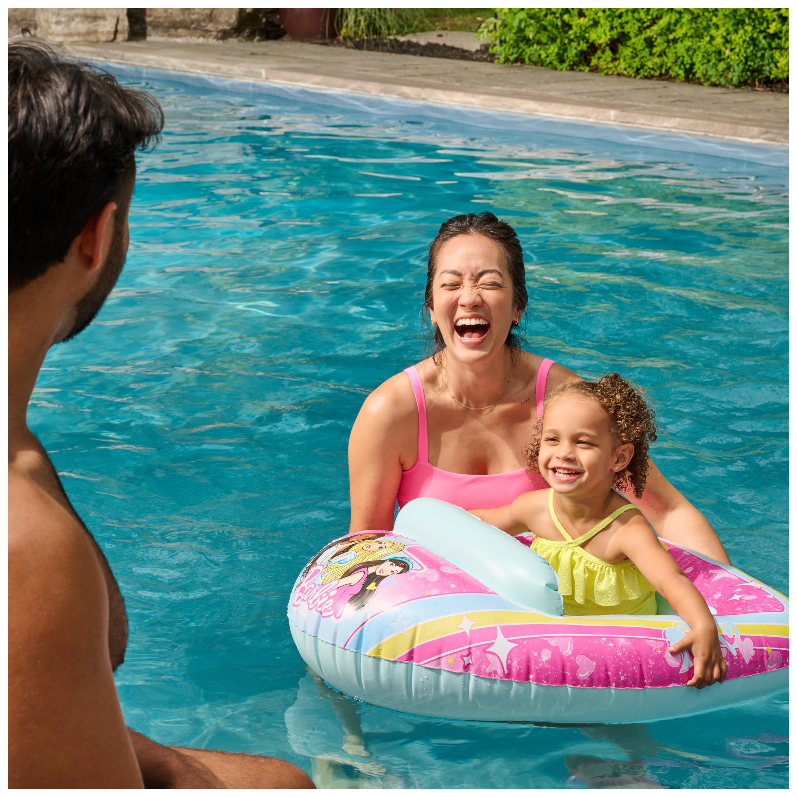 Snapklik.com : Swimways Barbie Inflatable Water Boat Vehicle ...