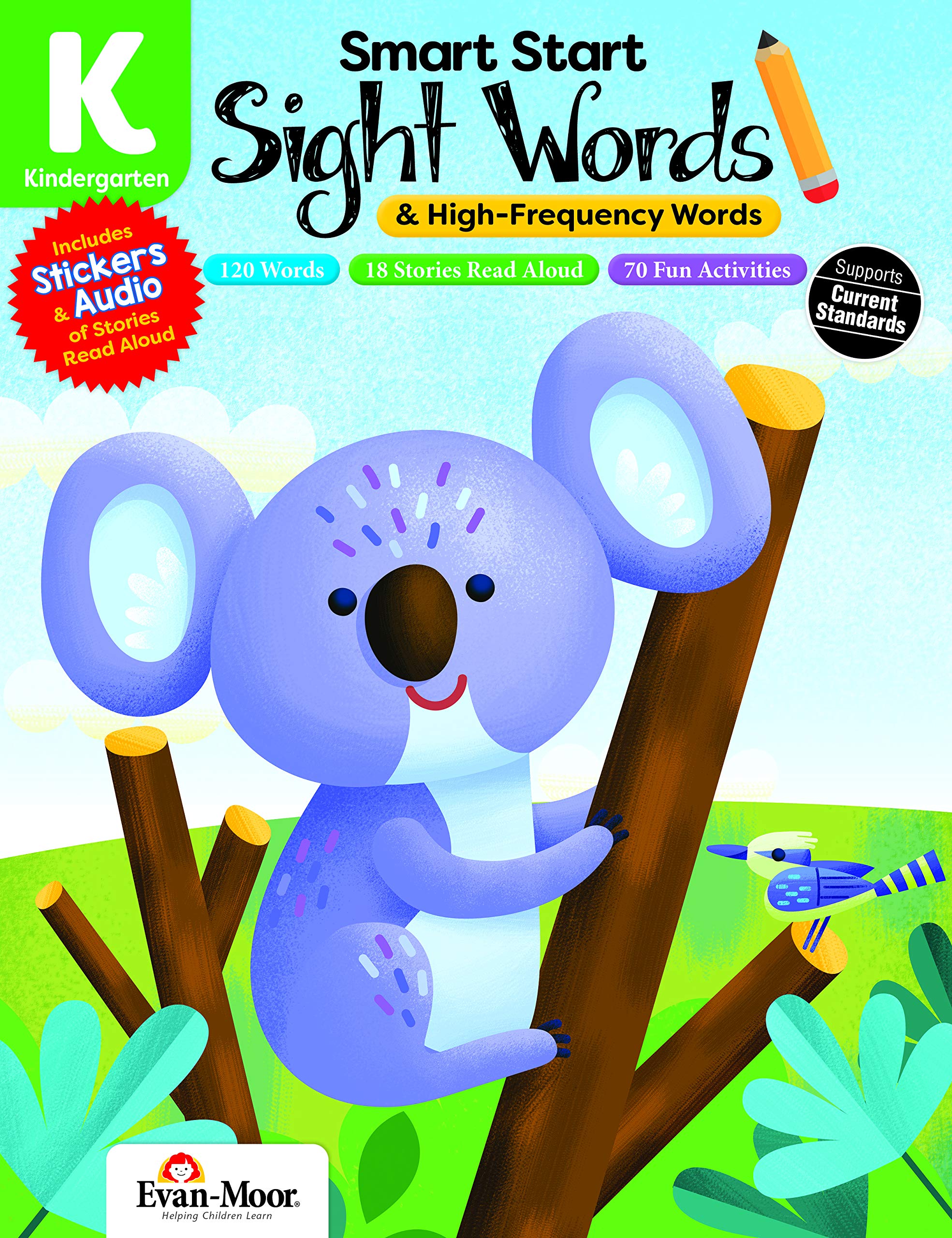 Smart Start: Sight Words & High-Frequency Words, Kindergarten Workbook
