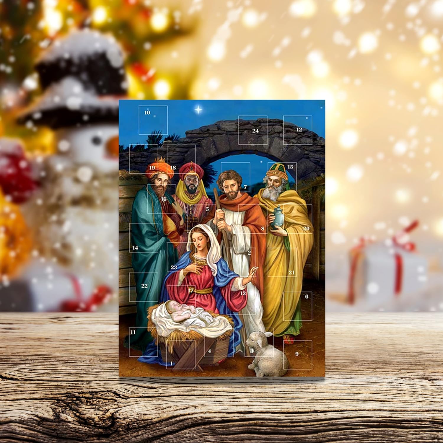 Buy Needzo Let Us Adore Him Religious Advent Calendar, Christmas 2022