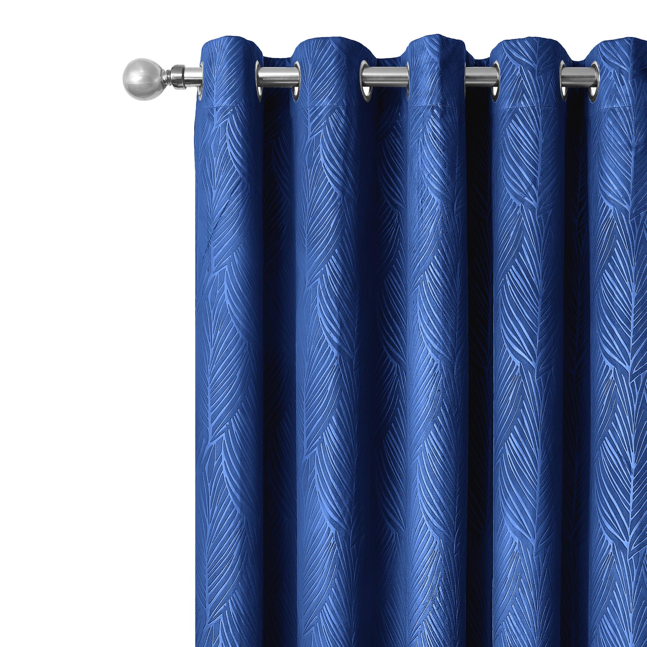 Emma Barclay  Blue Blackout Curtains Thermal Velvet Eyelet Twilight in Size 46x54 Inch, Sports Direct