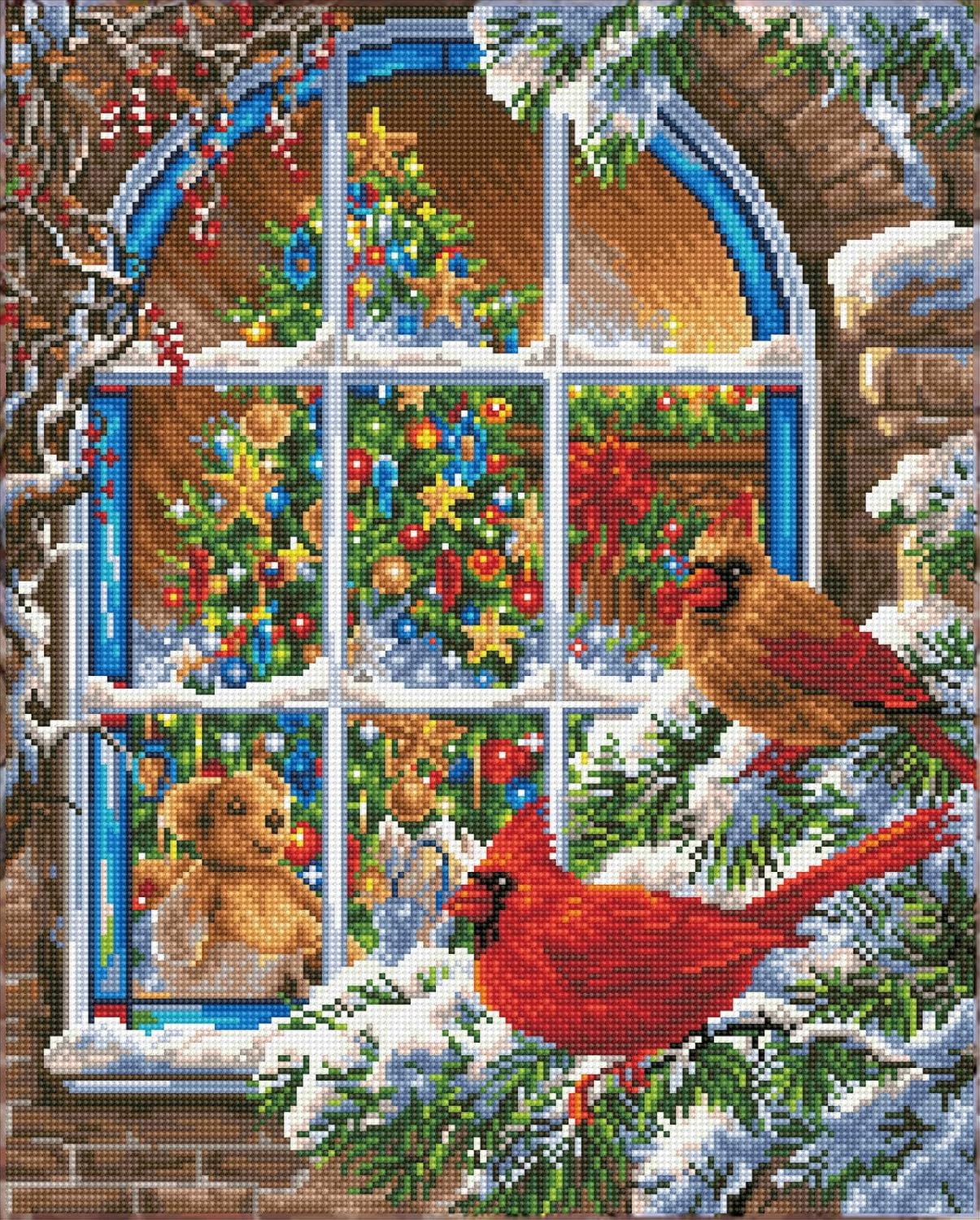 Amazon.com: DIAMOND DOTZ Christmas Window Diamond Painting Artwork Kit ...