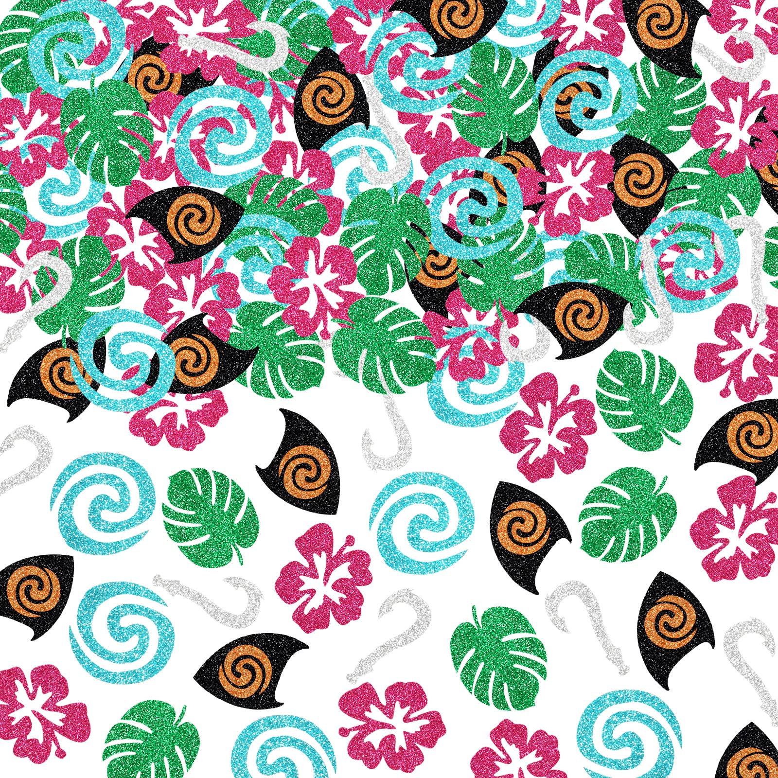 Photo 1 of 200Pcs Baby Moana Birthday Confetti Moana Table Confetti Decorations for Moana Hawaiian Theme Baby Shower Birthday Table Decorations