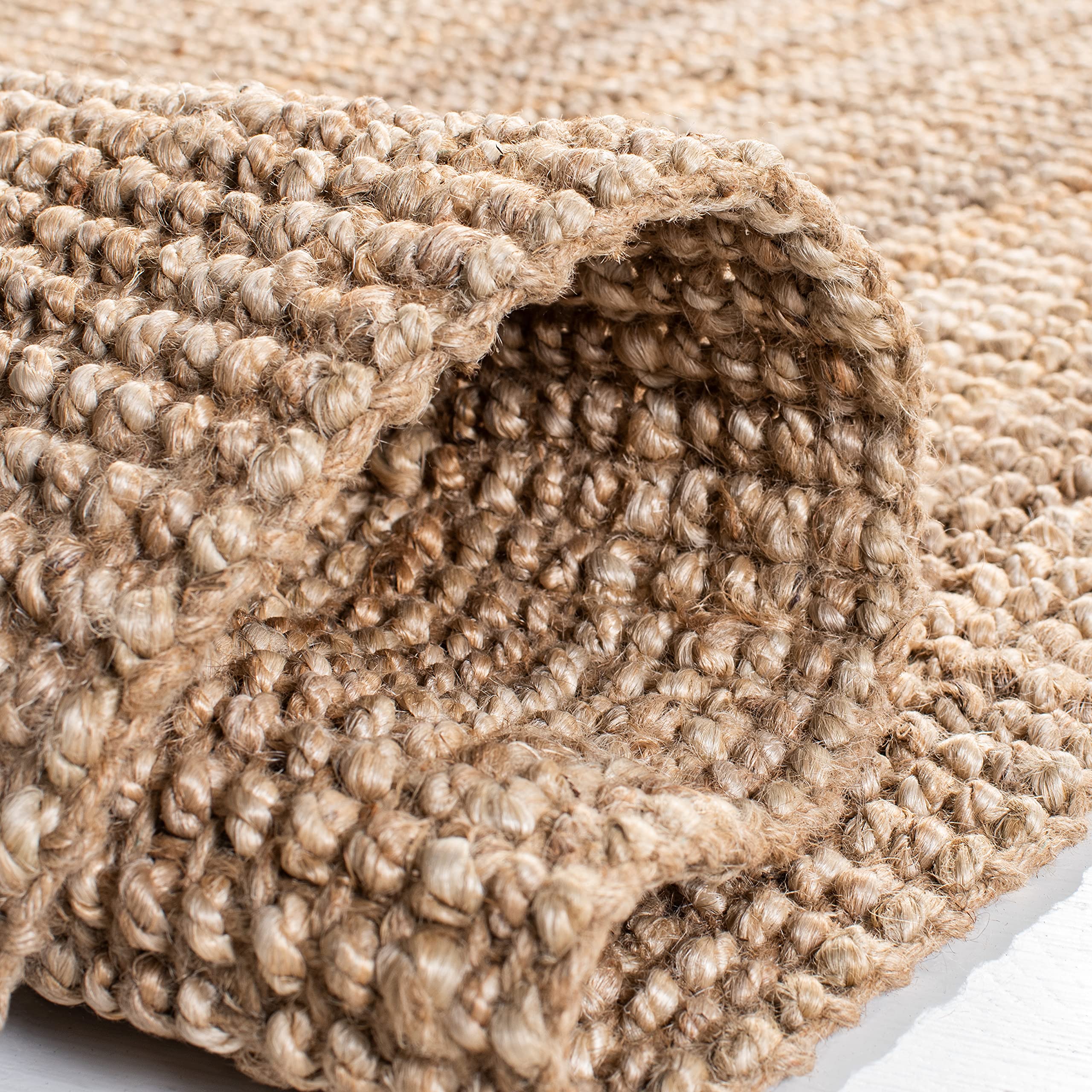 SAFAVIEH Tapis en Fibres Naturelles Salon, Salle à Manger, Chambre à Coucher - Natural Fiber Collection, Tapis à Poil Court, Naturel, 152 X 229 cm