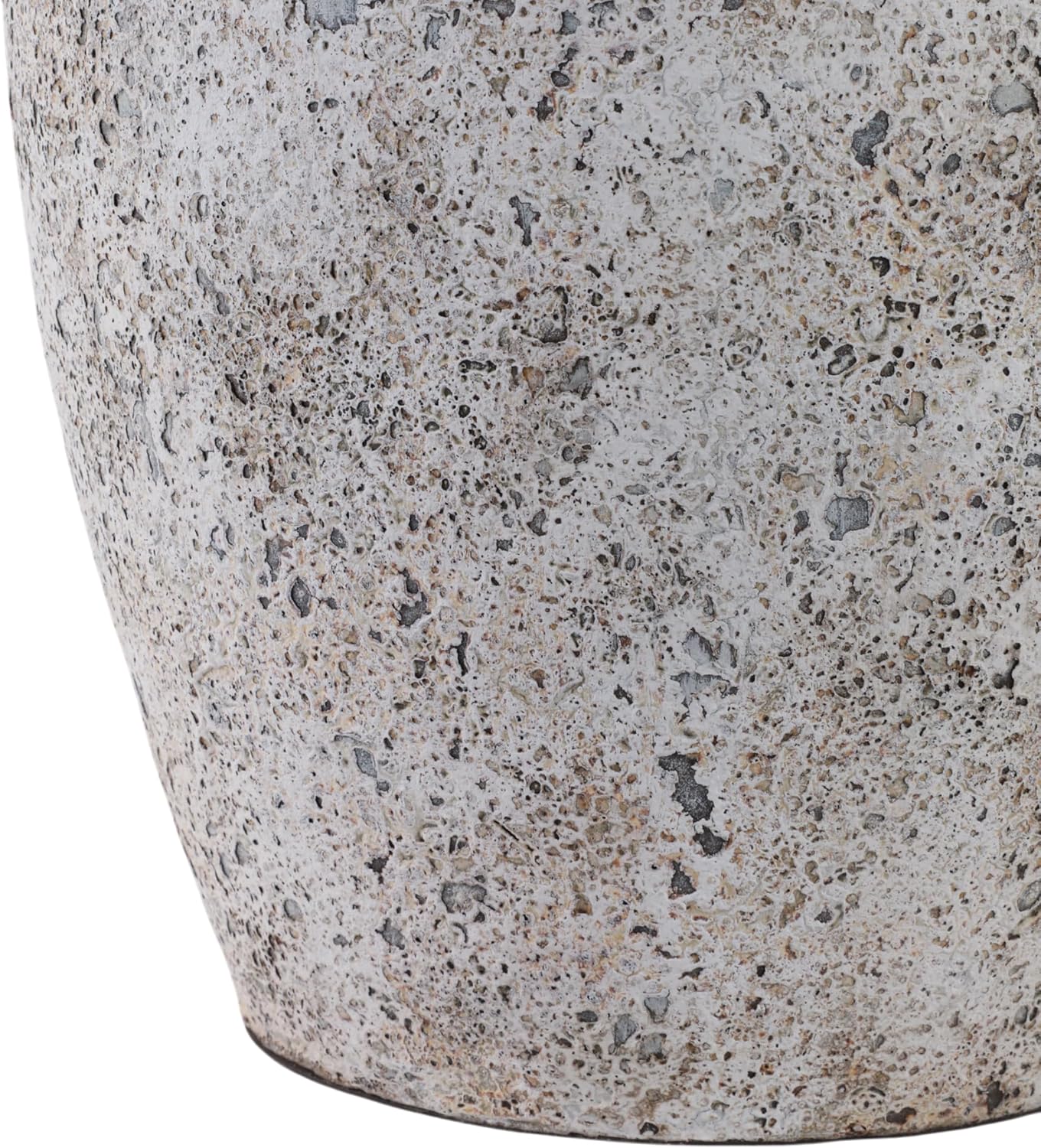 Rustic Terracotta Vase with Orbs Under Handles - Elegant Floor Vase for Living Room, Room, House, and Office Decor - Stylish Flower Vase Ideal for Home, Bedroom, and Table Decor - 26", Gray
