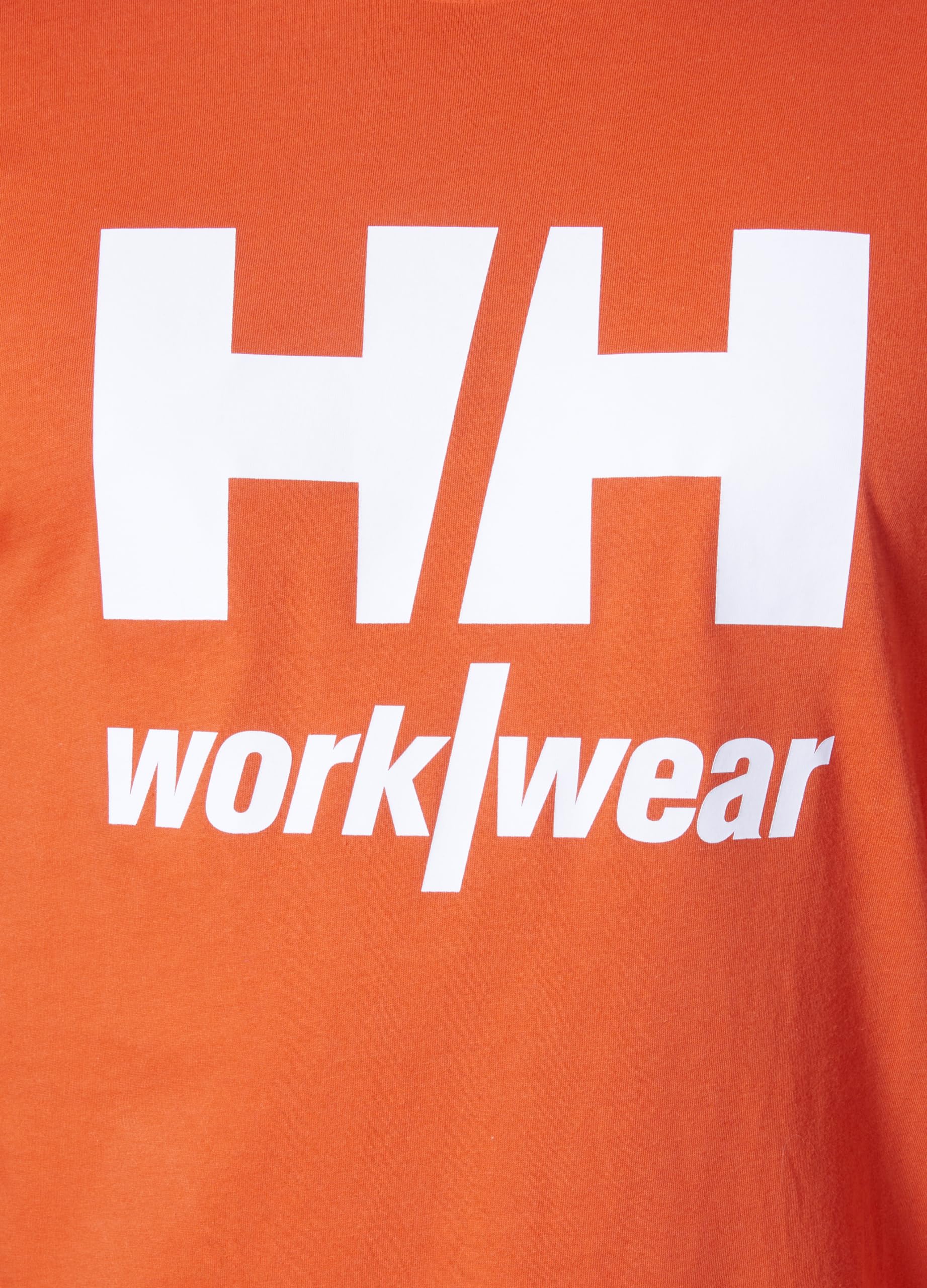 Helly-Hansen Ropa de trabajo clásica con logotipo de manga larga para hombre, Naranja oscuro 290, Large