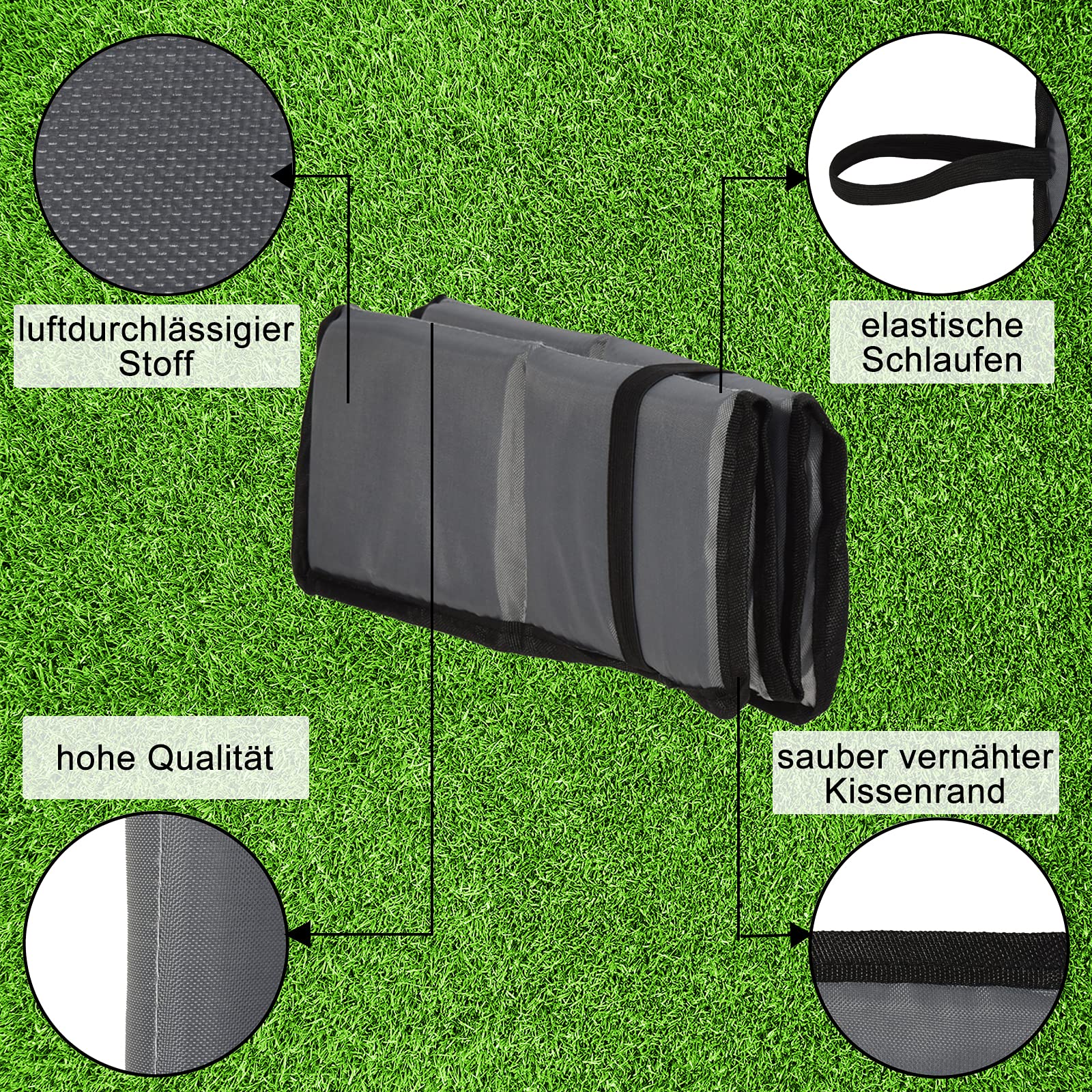 5 PCS COUSSIN De Siège Camping D'extérieur Tapis En Mousse Pliable EUR