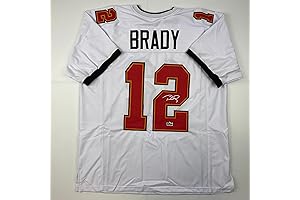 Authentic-Looking Signed Tom Brady Tampa Bay White Replica Jersey