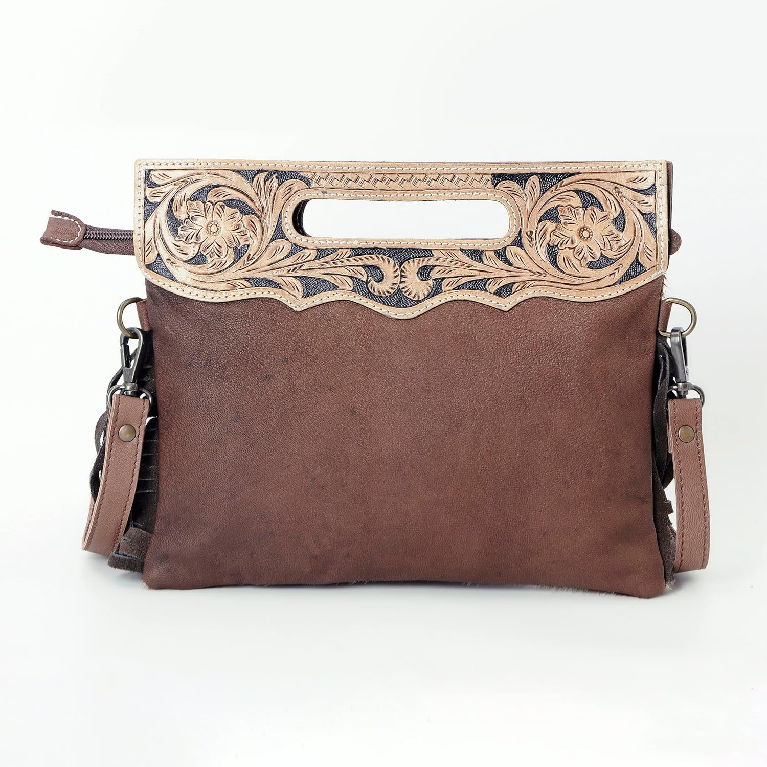 Merbaa Women Natural Cowhide Leather Crossbody Sling Bag With Adjustable Detachable Strap | Shoulder Bag | Handbag - Image 6