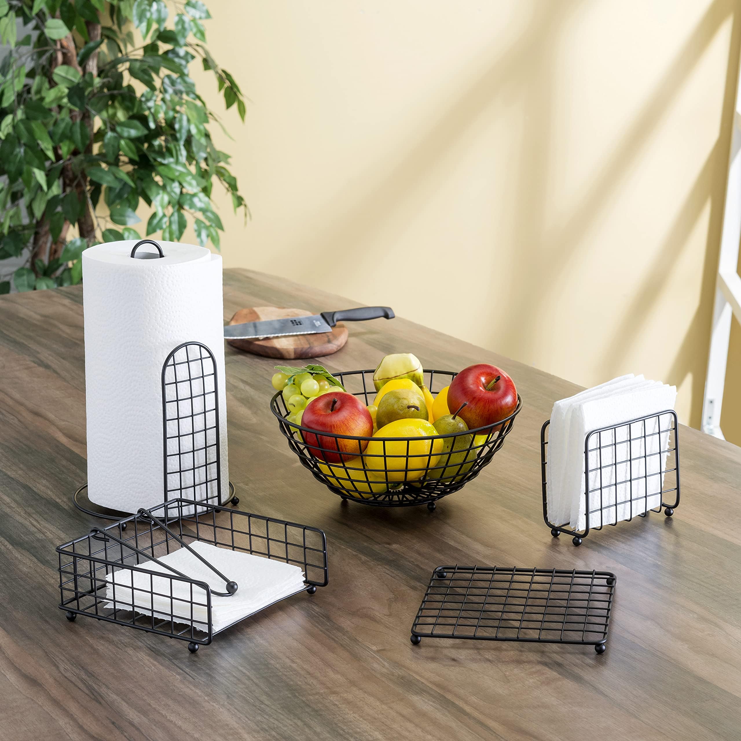 Porte-serviettes en Métal, Distributeur de Serviettes de Table, Support