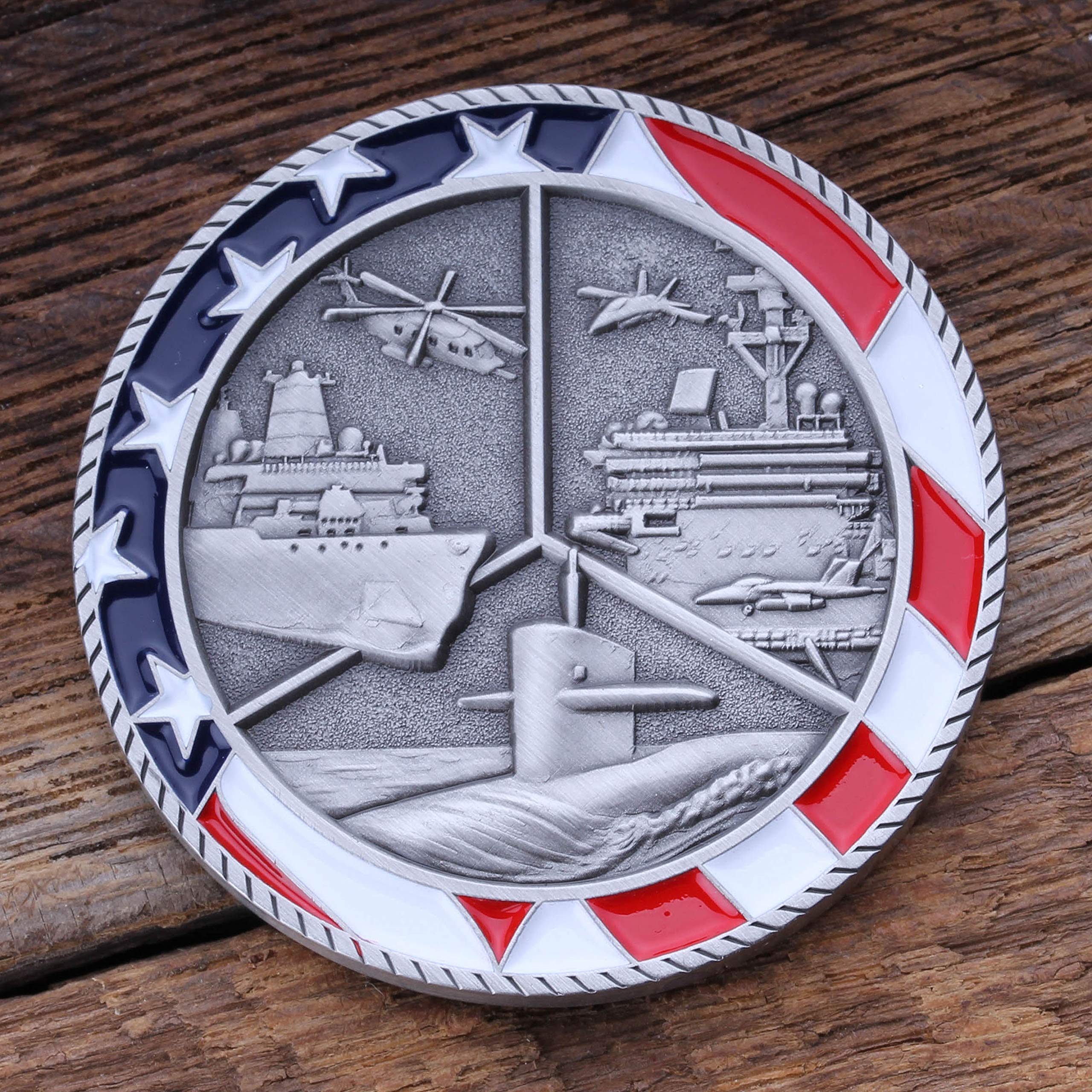 Navy Retired Challenge Coin - USN Military Coin -7 Navy Retired Challenge Coin - USN Military Coin -7