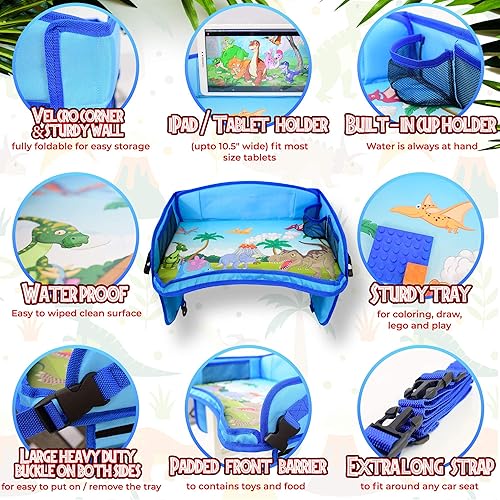 Miniatura 6 de Bandeja para asiento del auto  Bandeja de viaje para niños pequeños garantizada para mantenerlos ocupados y entretenerlos durante horas, evitar la