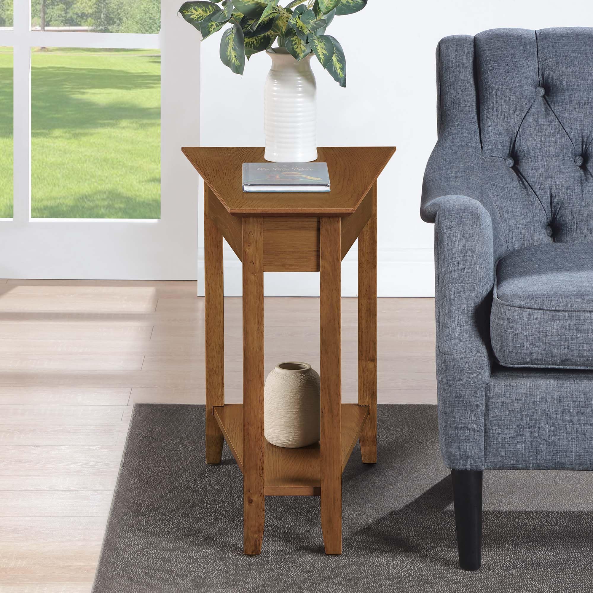 Amazon.com: Convenience Concepts American Heritage Wedge End Table