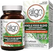 Align Whole Food Blend Multi-Strain Probiotic Supplement, Made with Fermented Wholefood Botanicals, One a Day, Non-GMO, Vegan, Gluten Free, 28 Capsules - coolthings.us